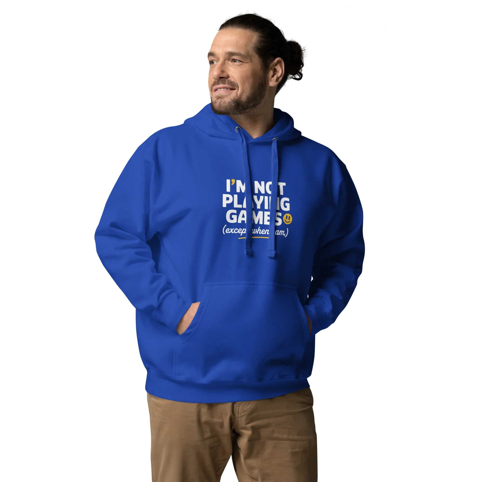 Not Playing Games Hoodie – Funny Gamer Mood Quote - RaZits