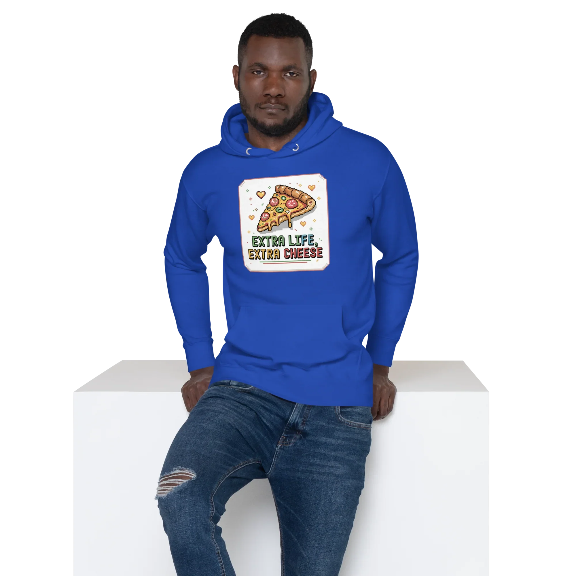 Extra Life Extra Cheese Hoodie – Pizza Gamer Style - RaZits