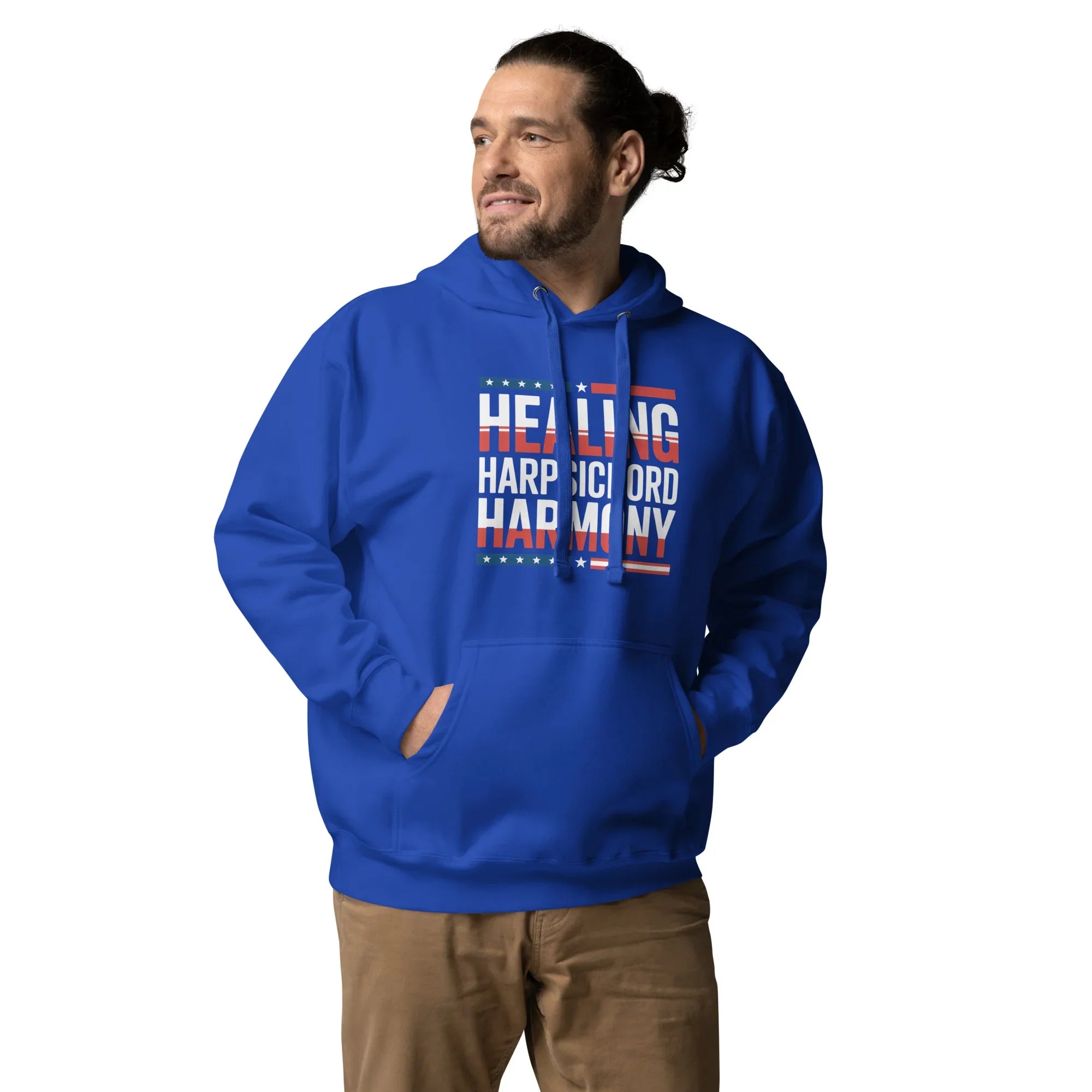 Healing Harpsichord Harmony Hoodie – Patriotic Classical Vibes - RaZits