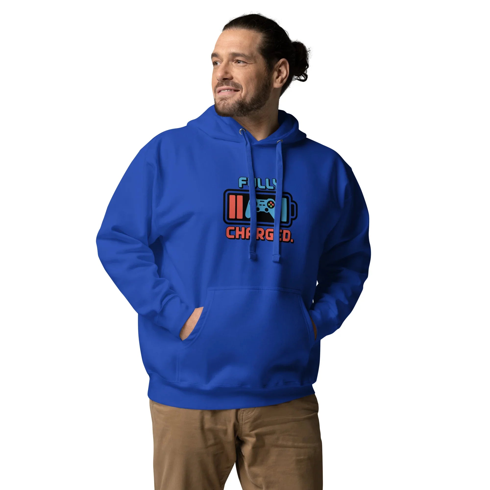 Fully Charged Hoodie – Gaming Controller Battery Design - RaZits