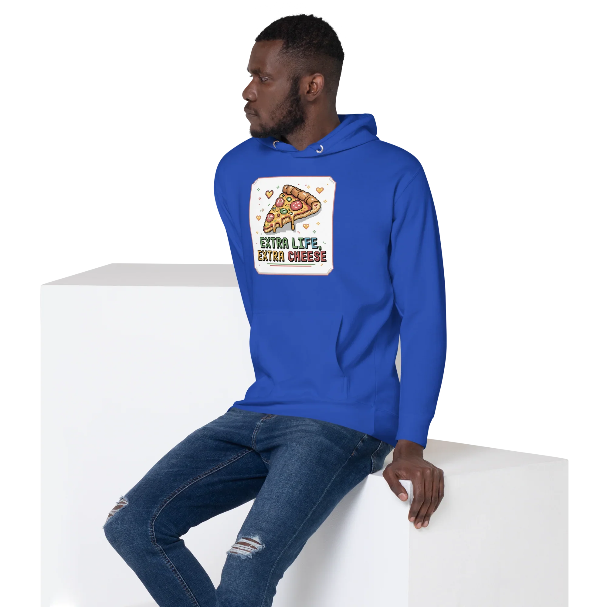 Extra Life Extra Cheese Hoodie – Pizza Gamer Style - RaZits