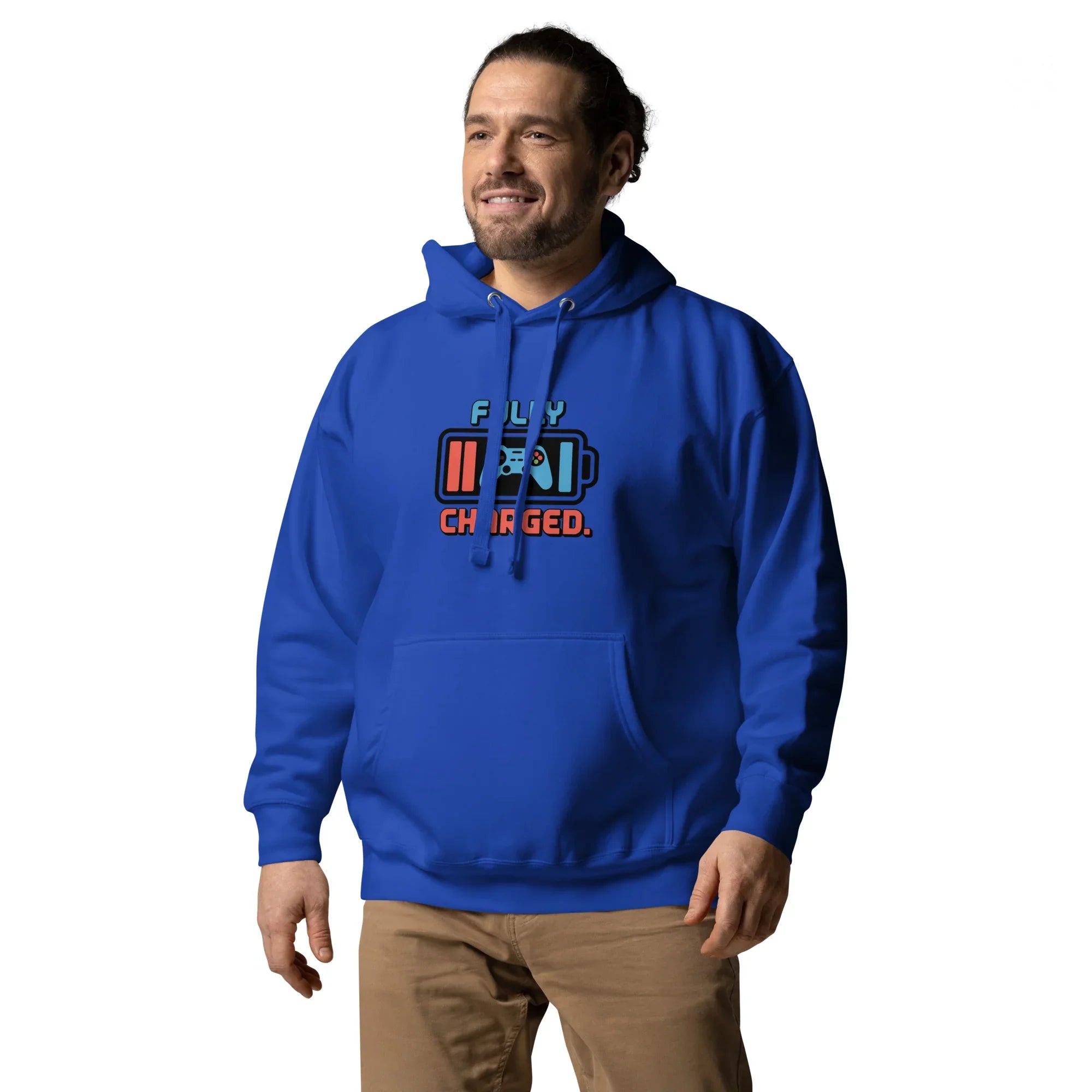 Fully Charged Hoodie – Gaming Controller Battery Design - RaZits
