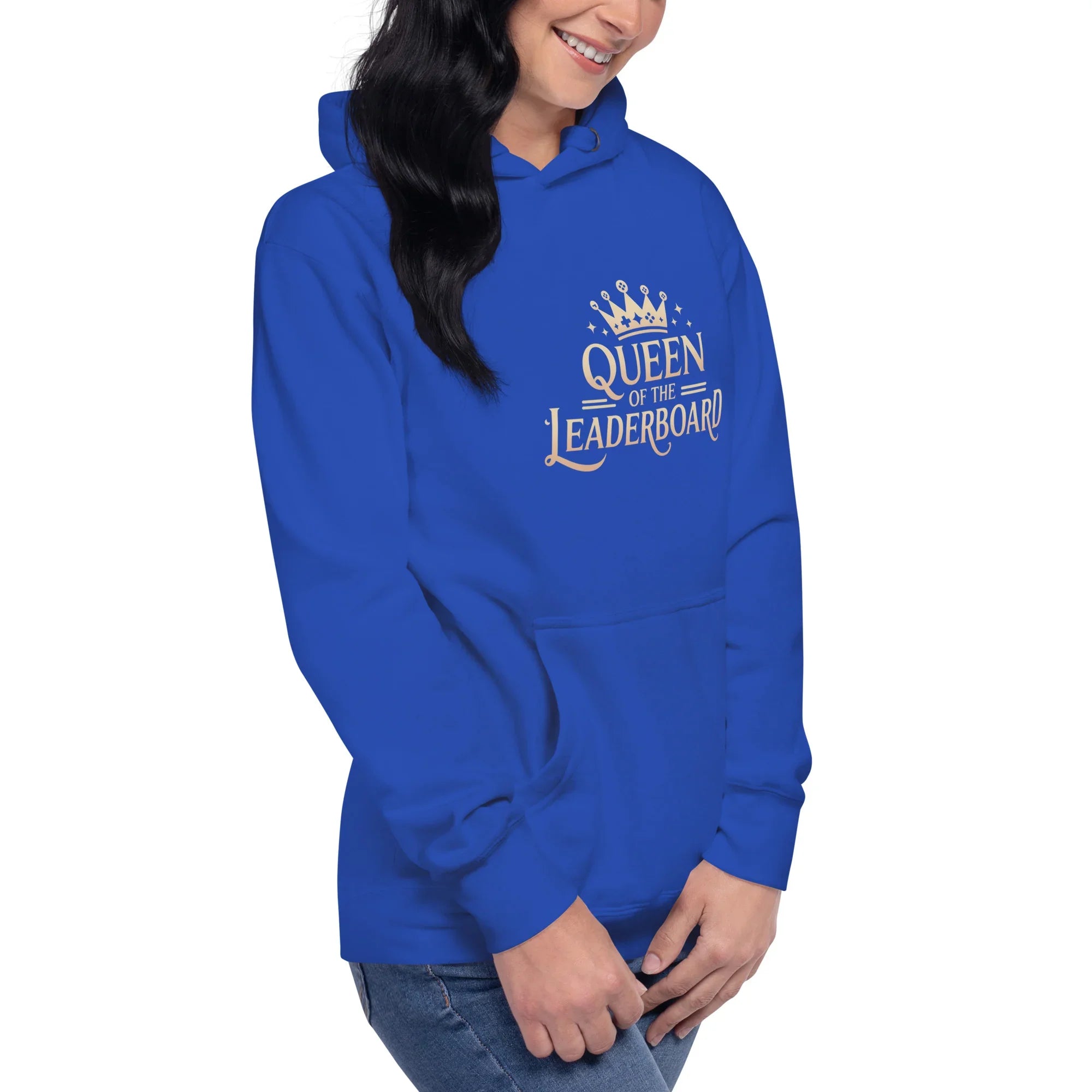 Queen of the Leaderboard Hoodie – Gamer Girl Crown Design - RaZits