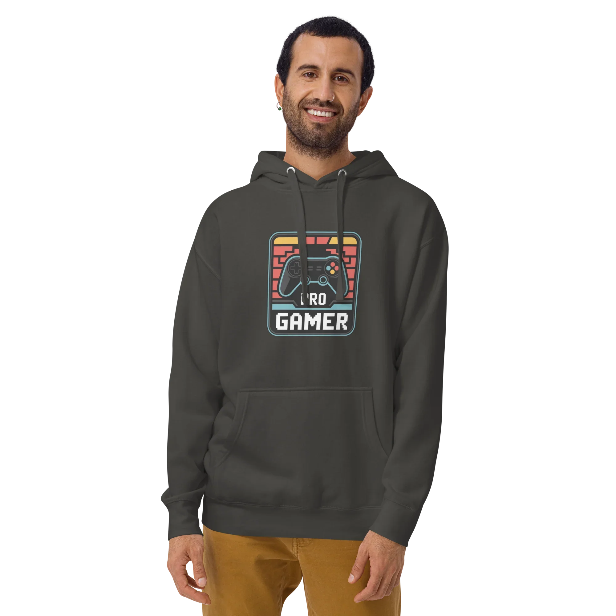 Pro Gamer Hoodie – Retro Pixel Art Game Controller Design - RaZits
