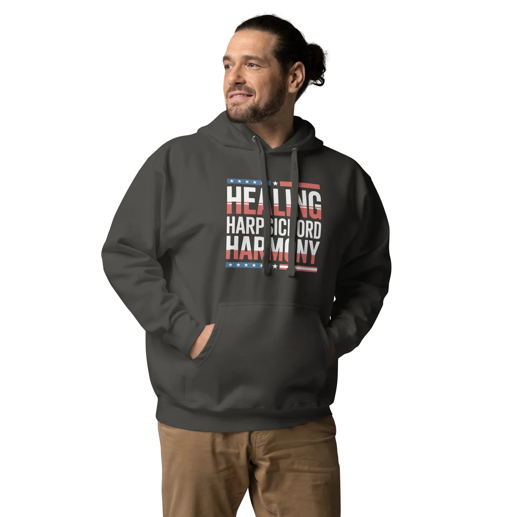 Healing Harpsichord Harmony Hoodie – Patriotic Classical Vibes - RaZits