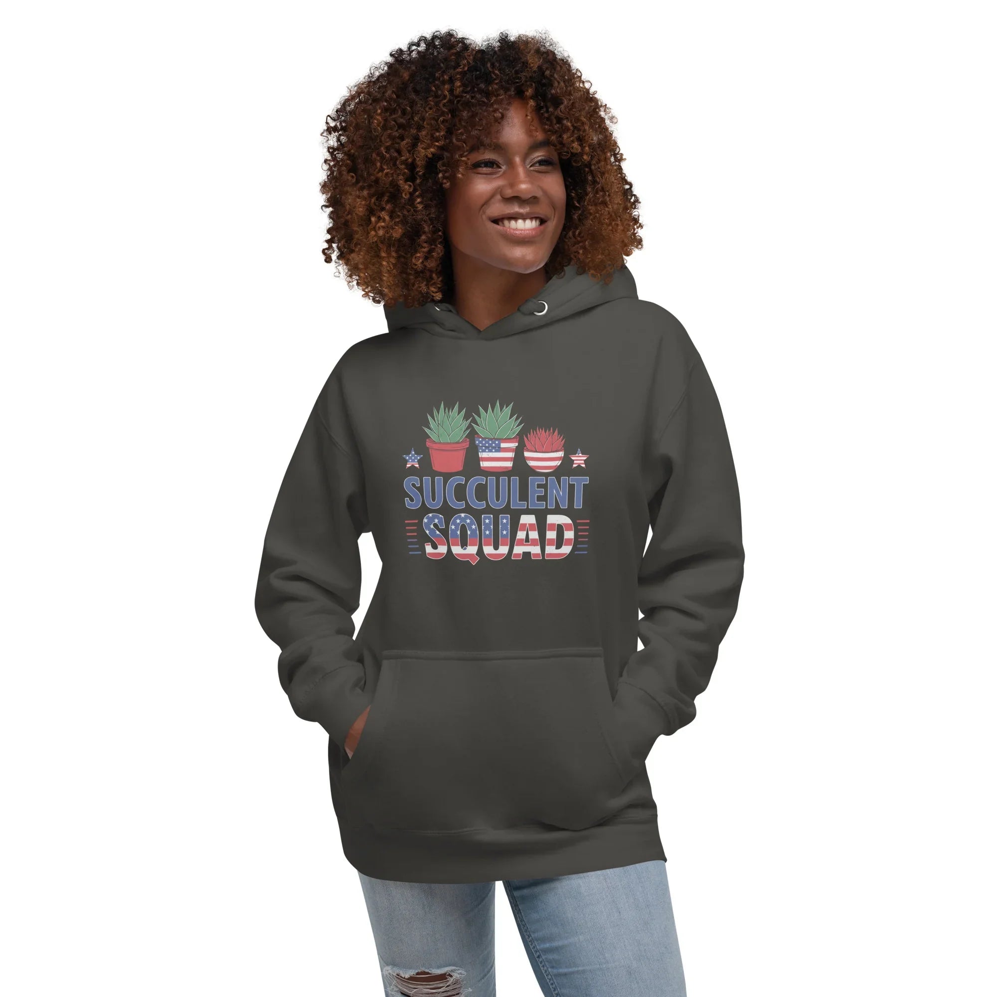 Succulent Hoodie – Succulent Squad Cute Plant Pullover - RaZits