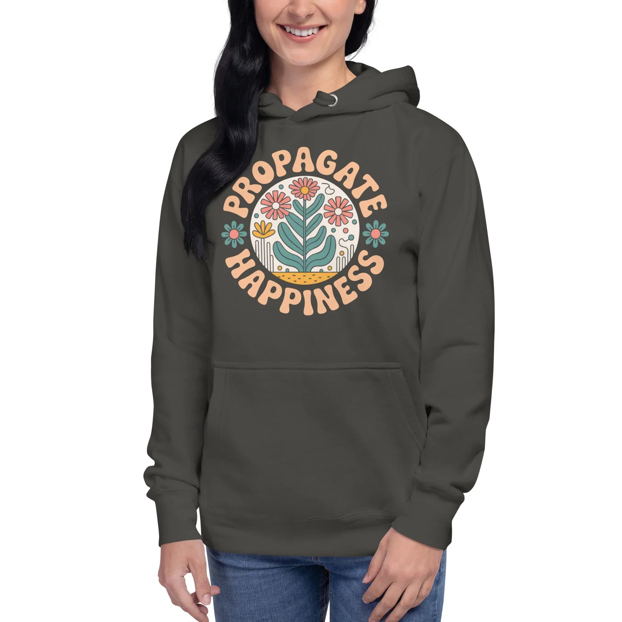 Plant Lover Hoodie – Propagate Happiness Graphic Pullover - RaZits