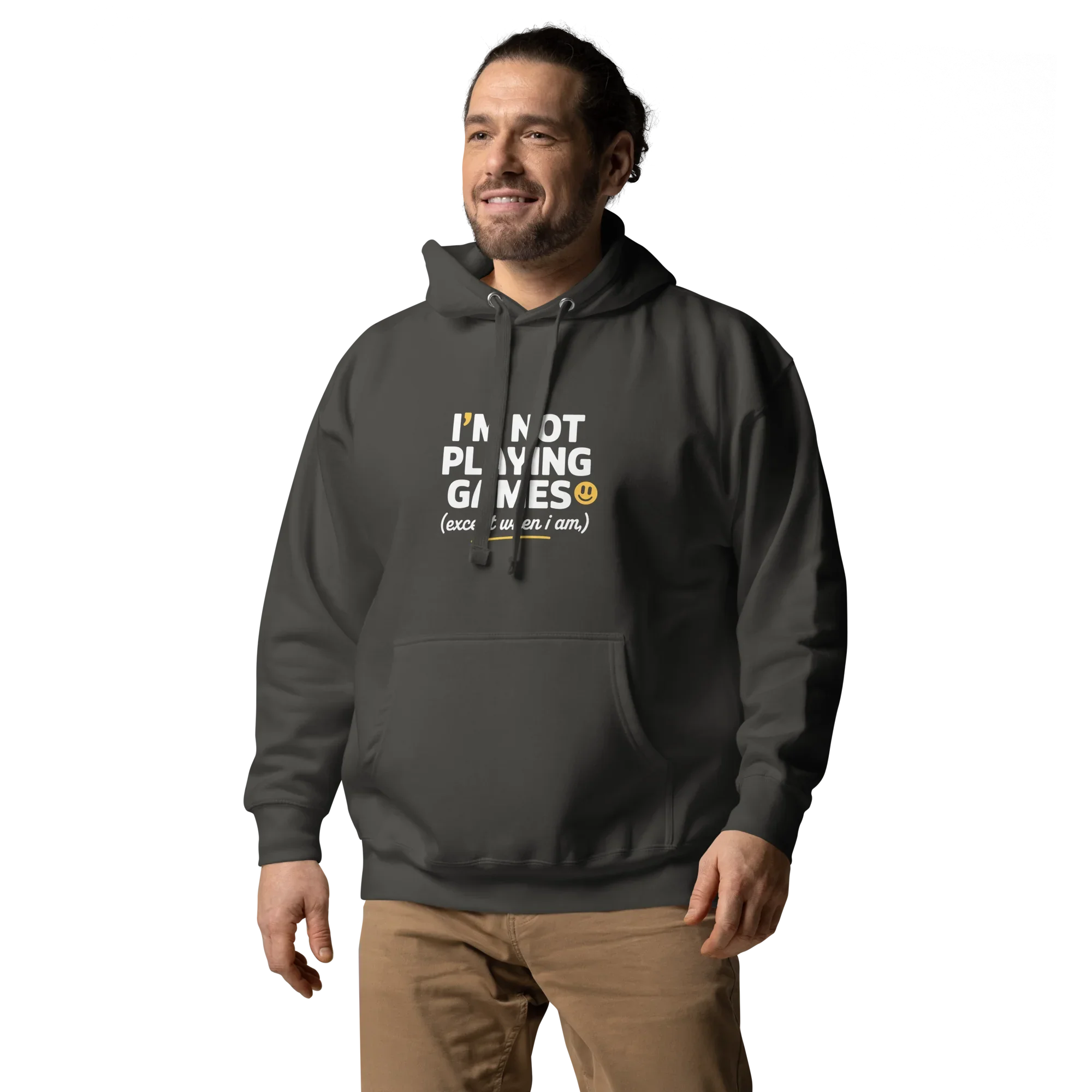 Not Playing Games Hoodie – Funny Gamer Mood Quote - RaZits
