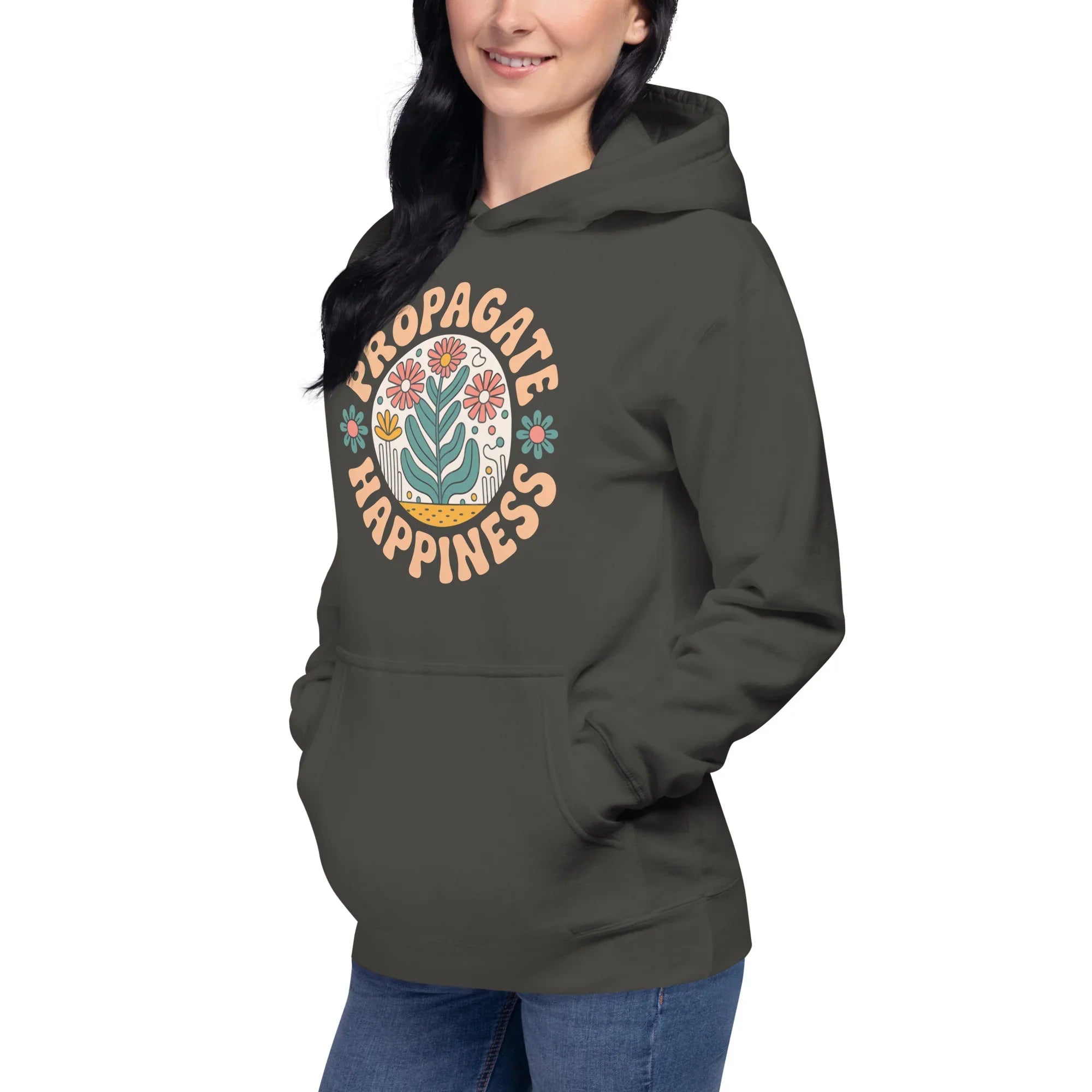 Plant Lover Hoodie – Propagate Happiness Graphic Pullover - RaZits