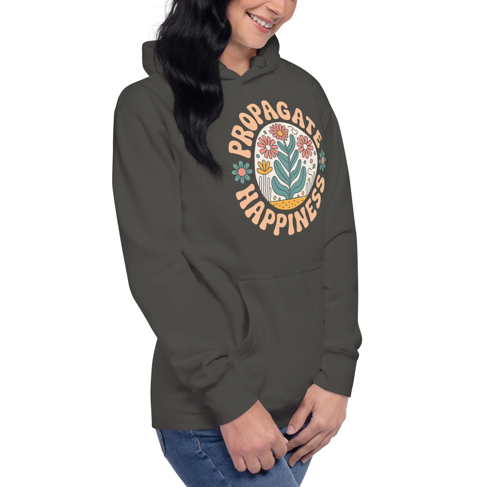Plant Lover Hoodie – Propagate Happiness Graphic Pullover - RaZits