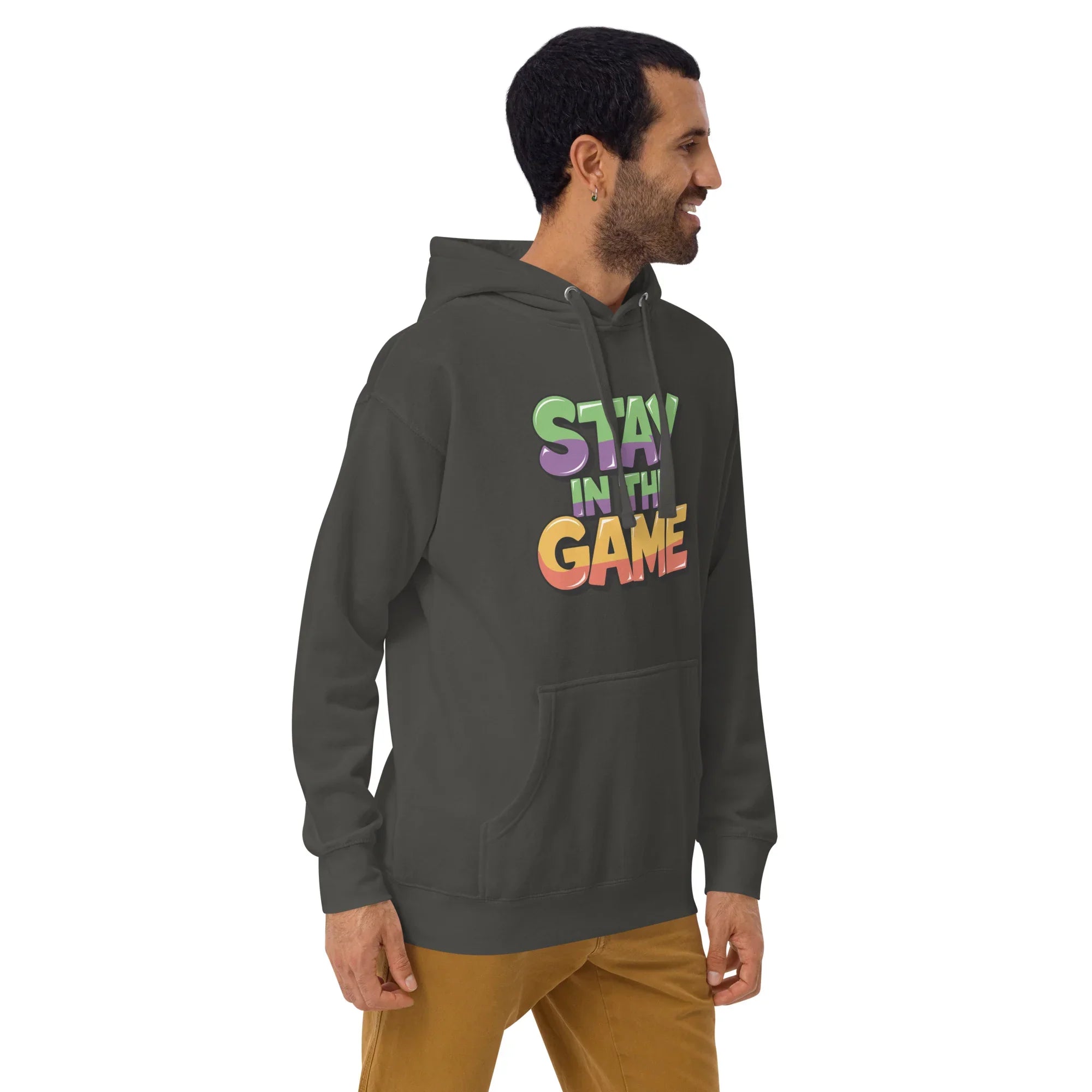 Stay in the Game Hoodie – Bold Motivational Gamer Style - RaZits