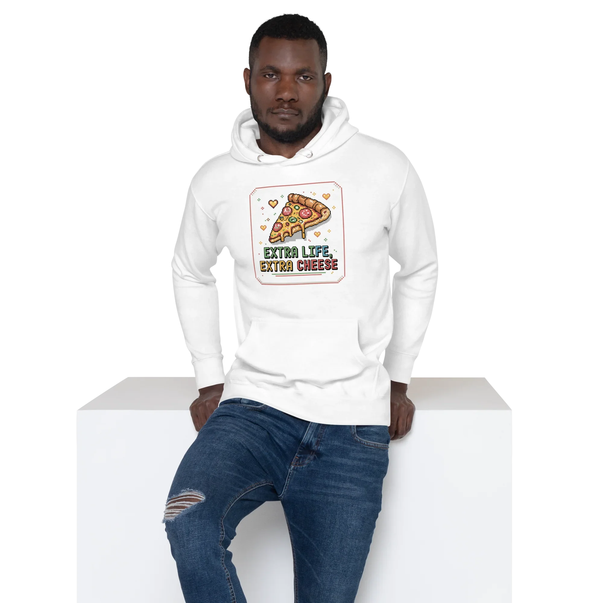 Extra Life Extra Cheese Hoodie – Pizza Gamer Style - RaZits