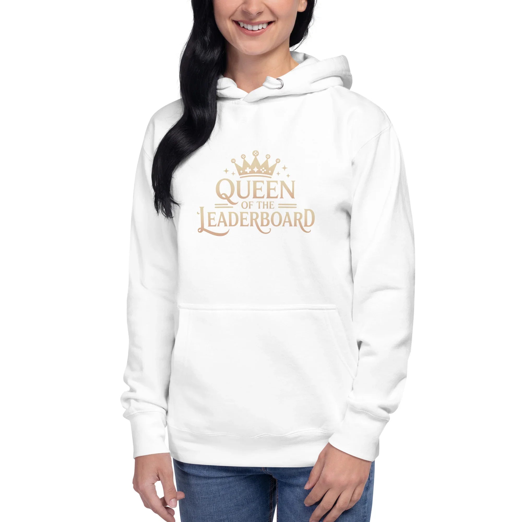 Queen of the Leaderboard Hoodie – Gamer Girl Crown Design - RaZits