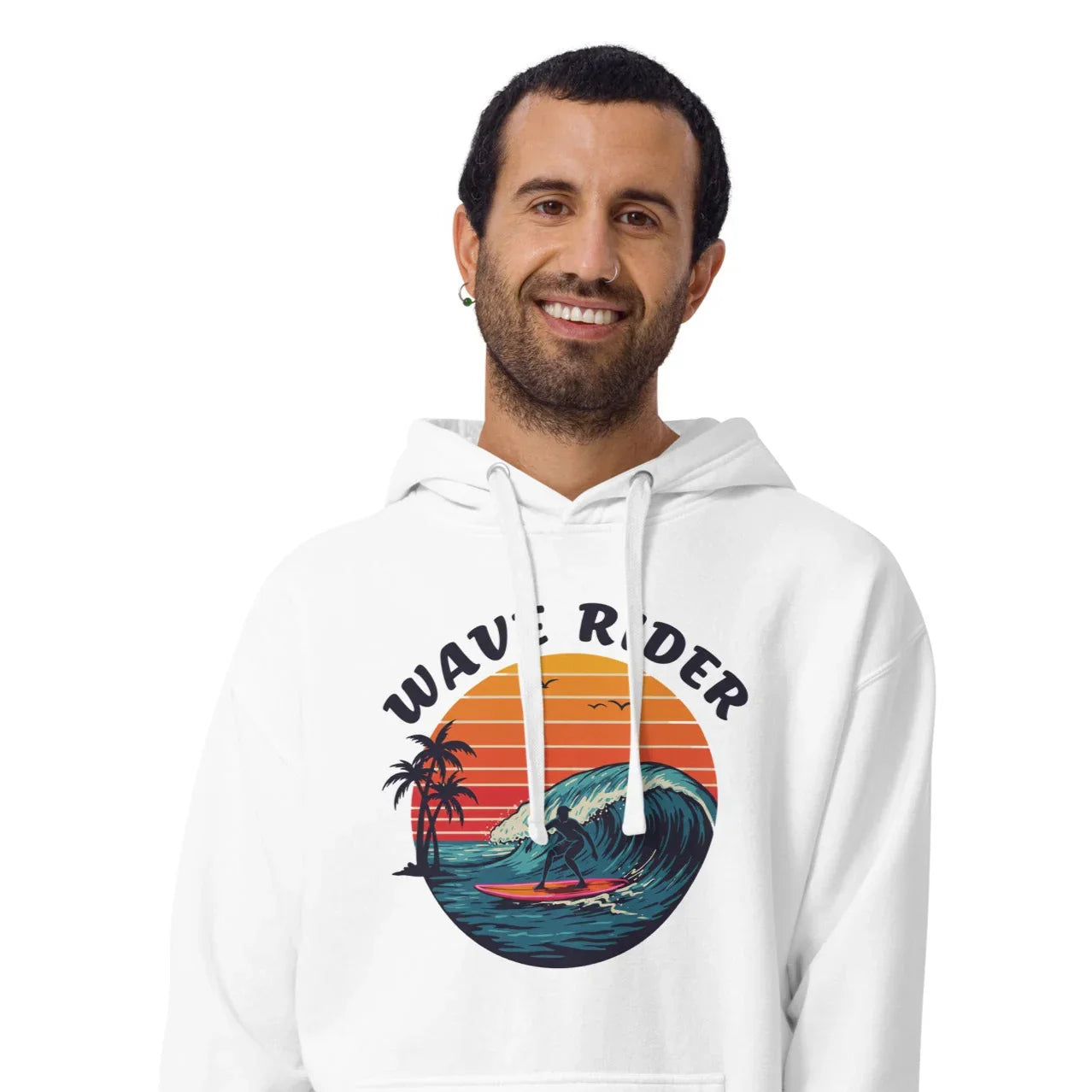 Wave Rider Hoodie – Sunset Surf Aesthetic - RaZits