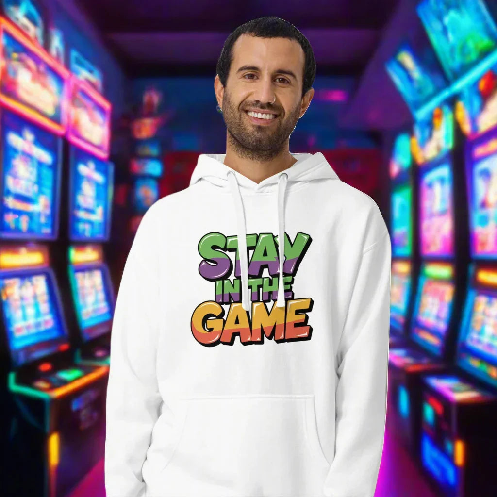 Stay in the Game Hoodie – Bold Motivational Gamer Style - RaZits