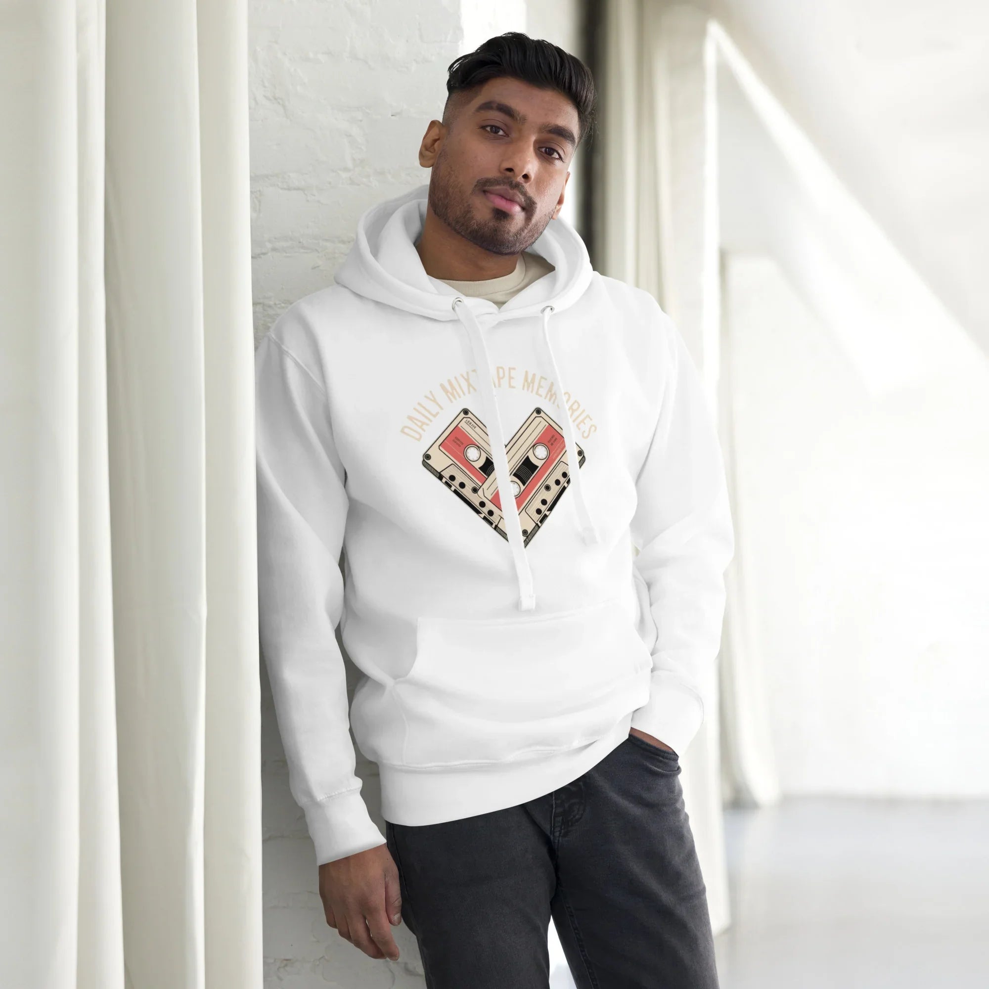 Mixtape Memories Hoodie – Retro Cassette Heart Throwback - RaZits