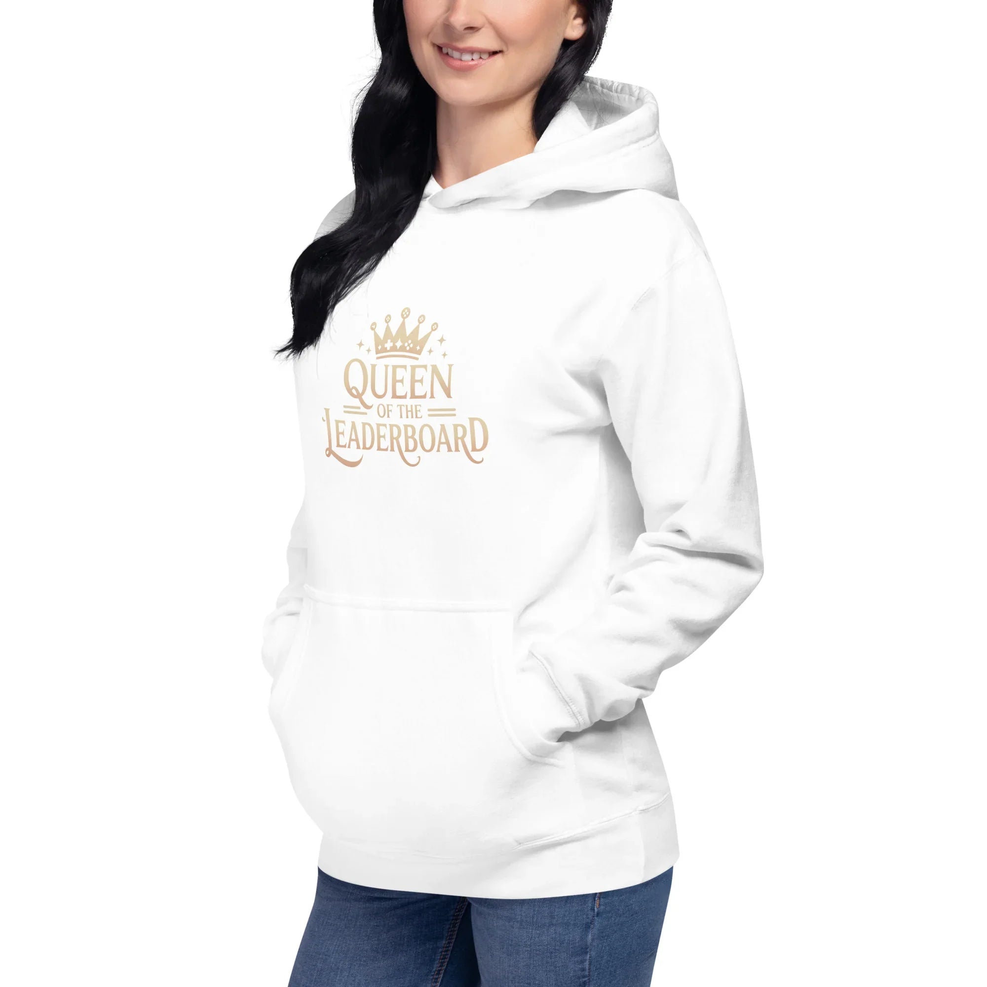 Queen of the Leaderboard Hoodie – Gamer Girl Crown Design - RaZits