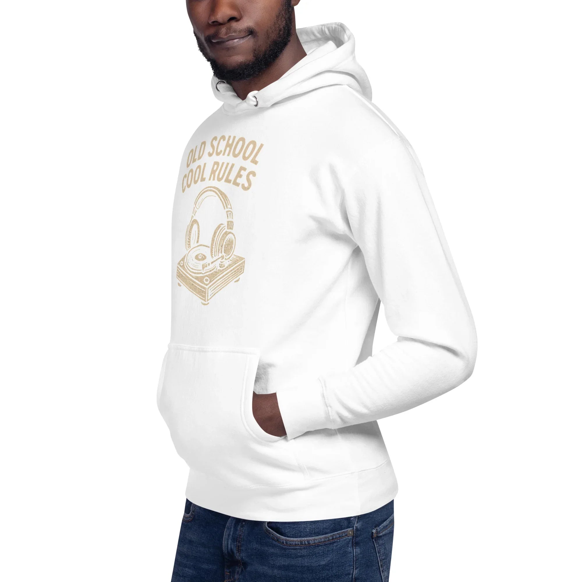 Old School Cool Rules Hoodie – Vintage Turntable Chillwear - RaZits