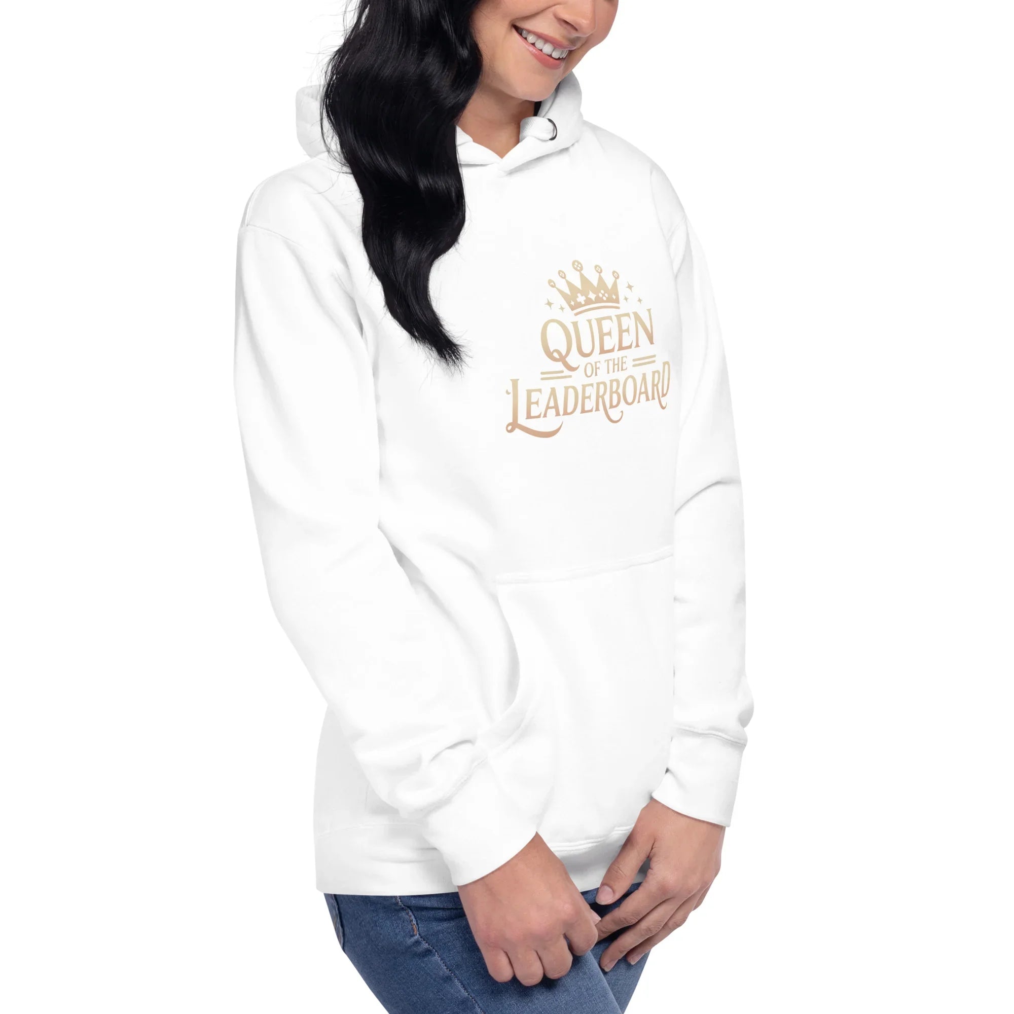 Queen of the Leaderboard Hoodie – Gamer Girl Crown Design - RaZits