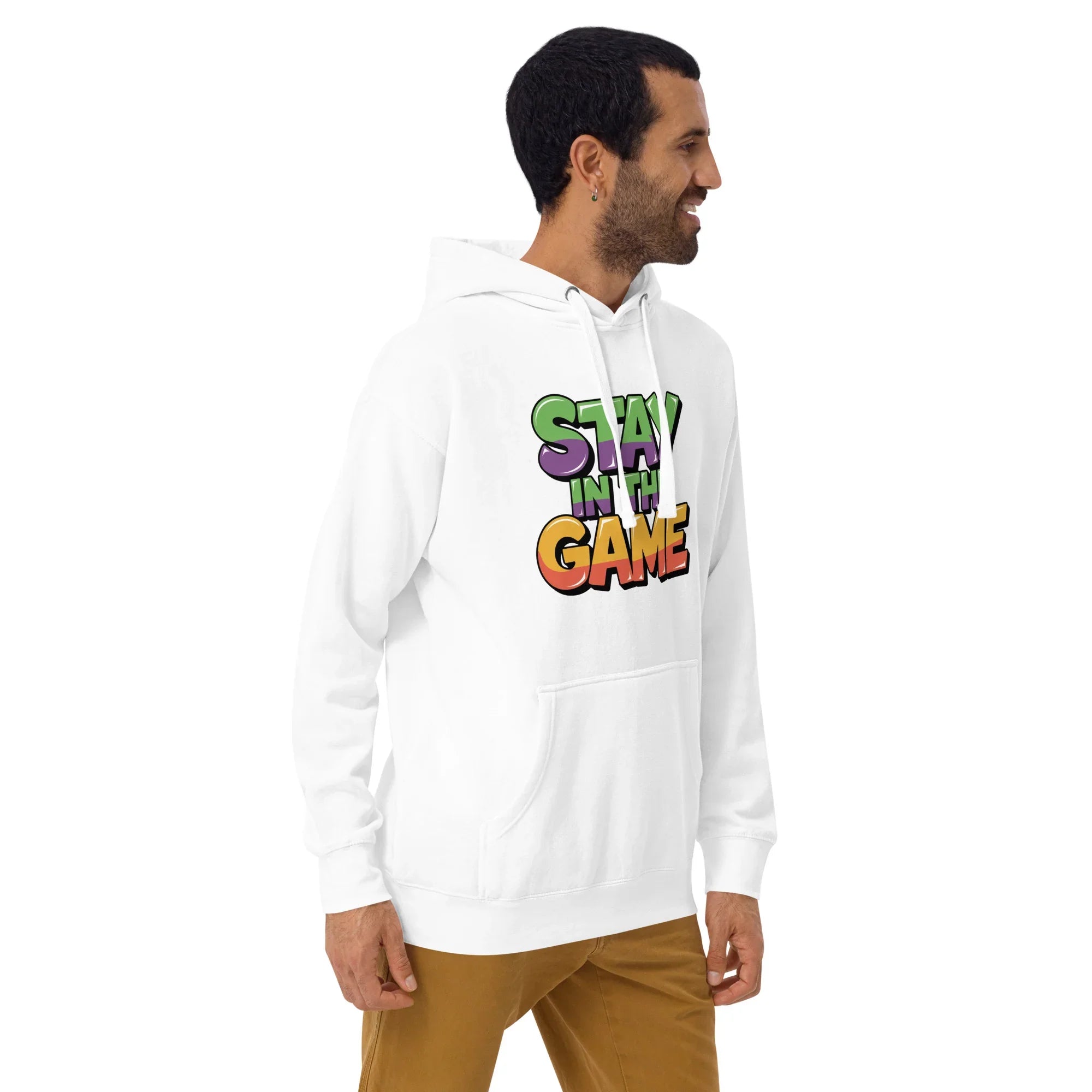 Stay in the Game Hoodie – Bold Motivational Gamer Style - RaZits