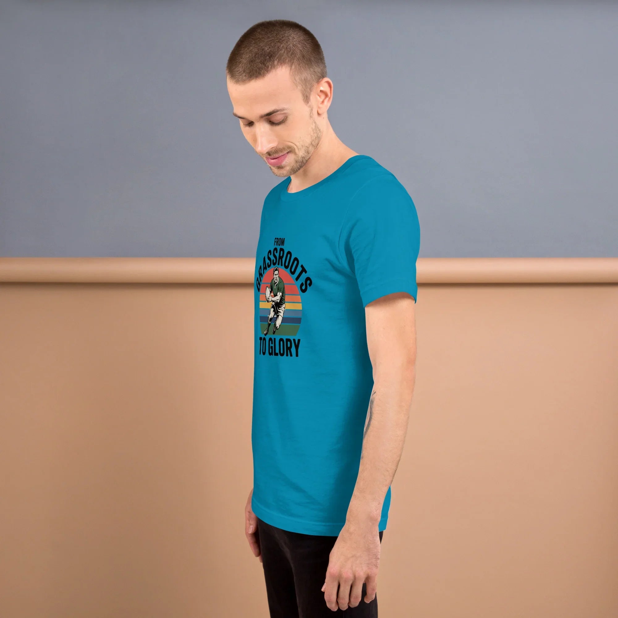 Grassroots to Glory Rugby Tee – Vintage Sport Style - RaZits