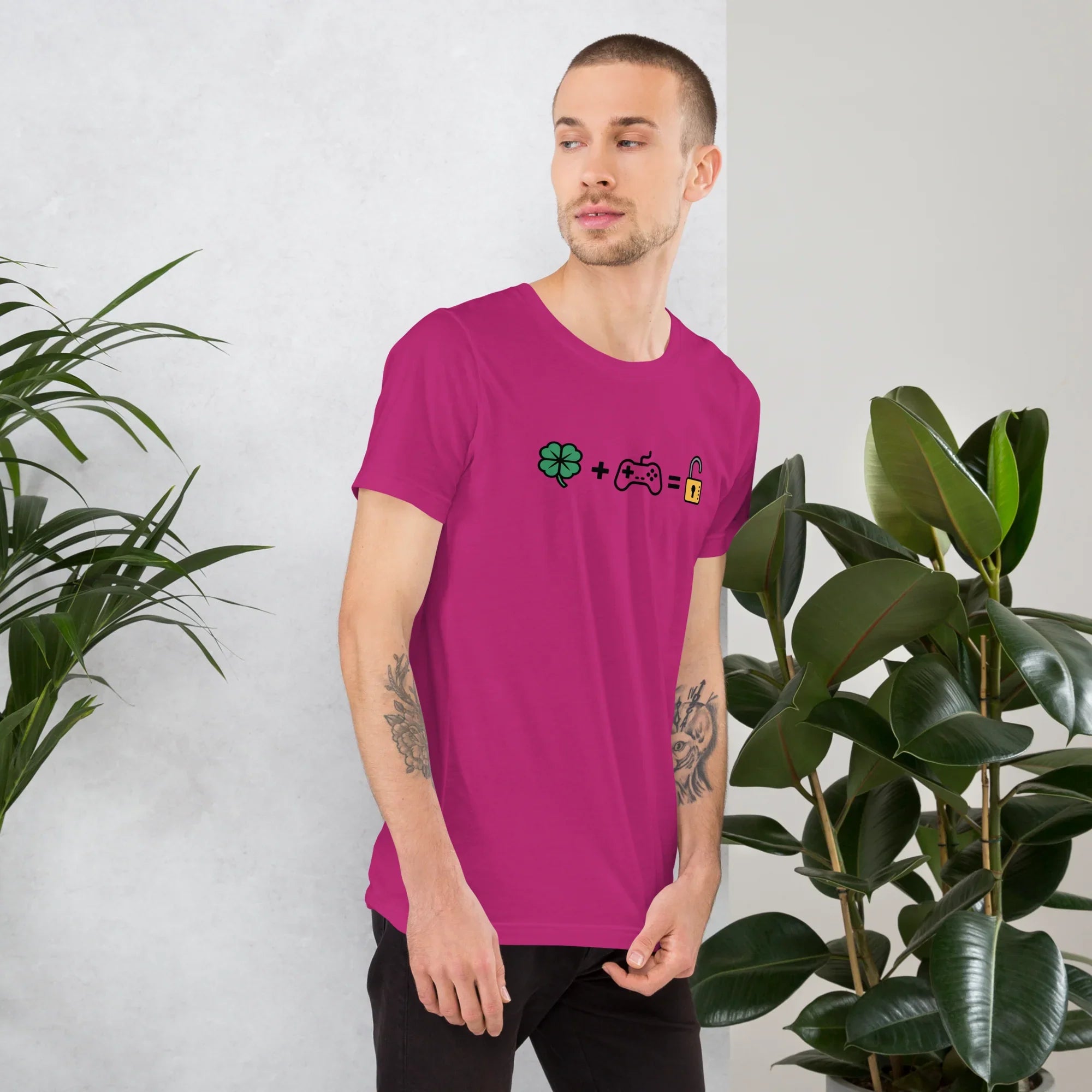Gamer Luck Equation Shirt – Skill + Clover = Win Tee - RaZits