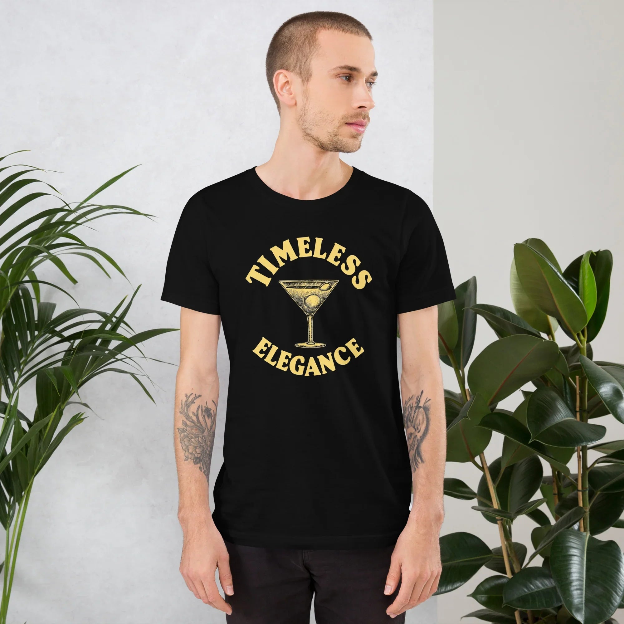 Timeless Elegance Cocktail Art Tee - RaZits