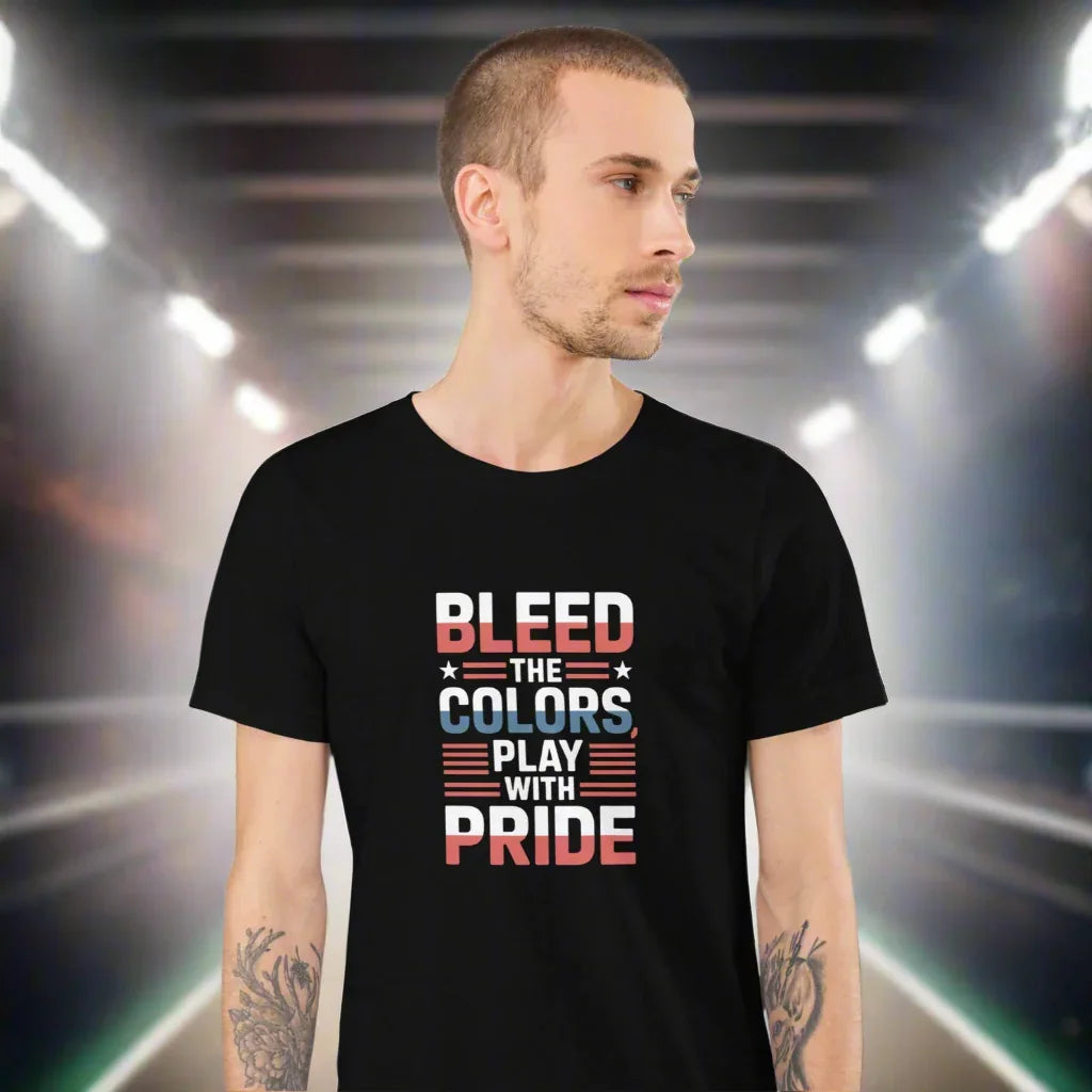 Bleed the Colors Tee – Rugby Pride Graphic Shirt - RaZits