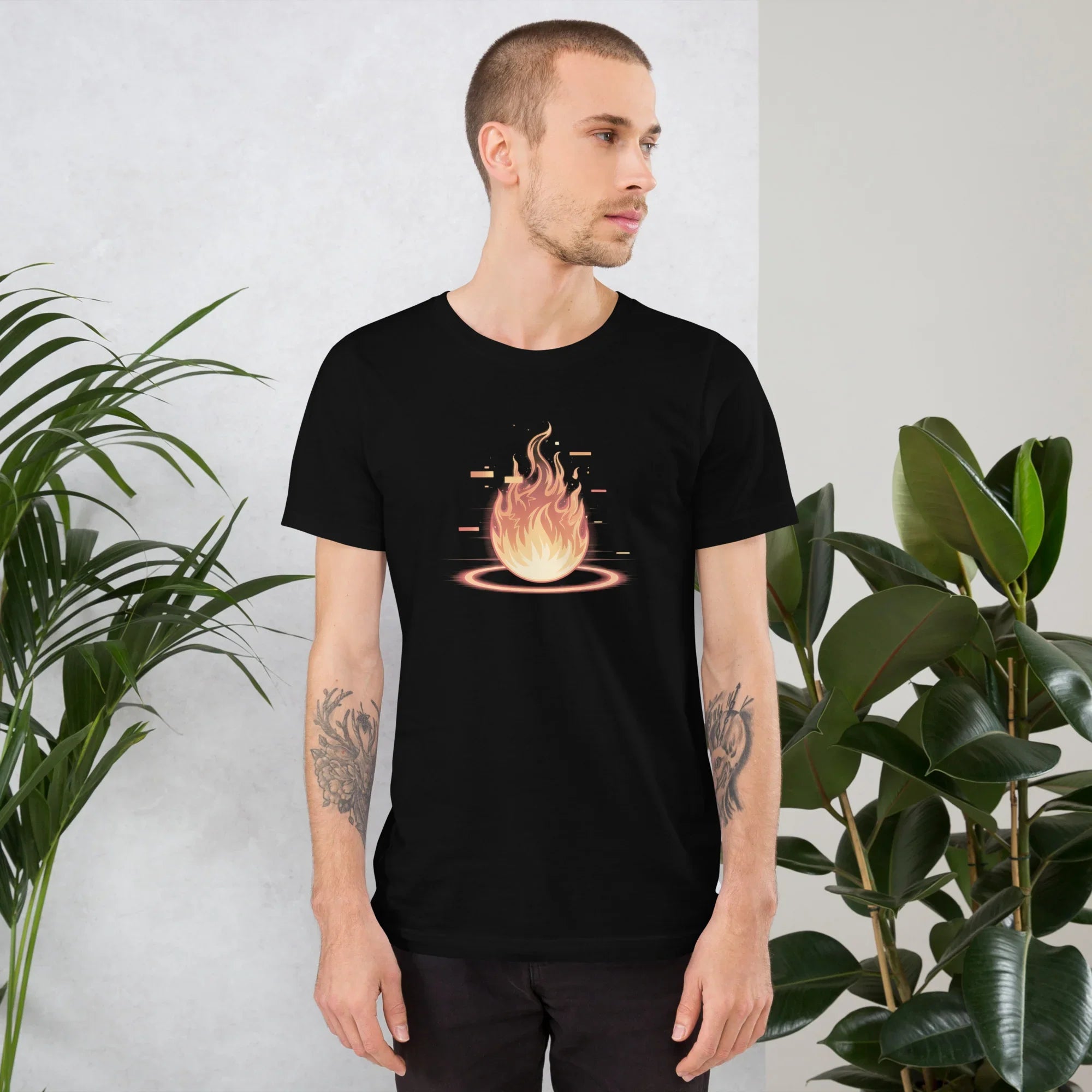 Fireball Graphic Shirt – Flame Energy Apparel for Action Fighters - RaZits