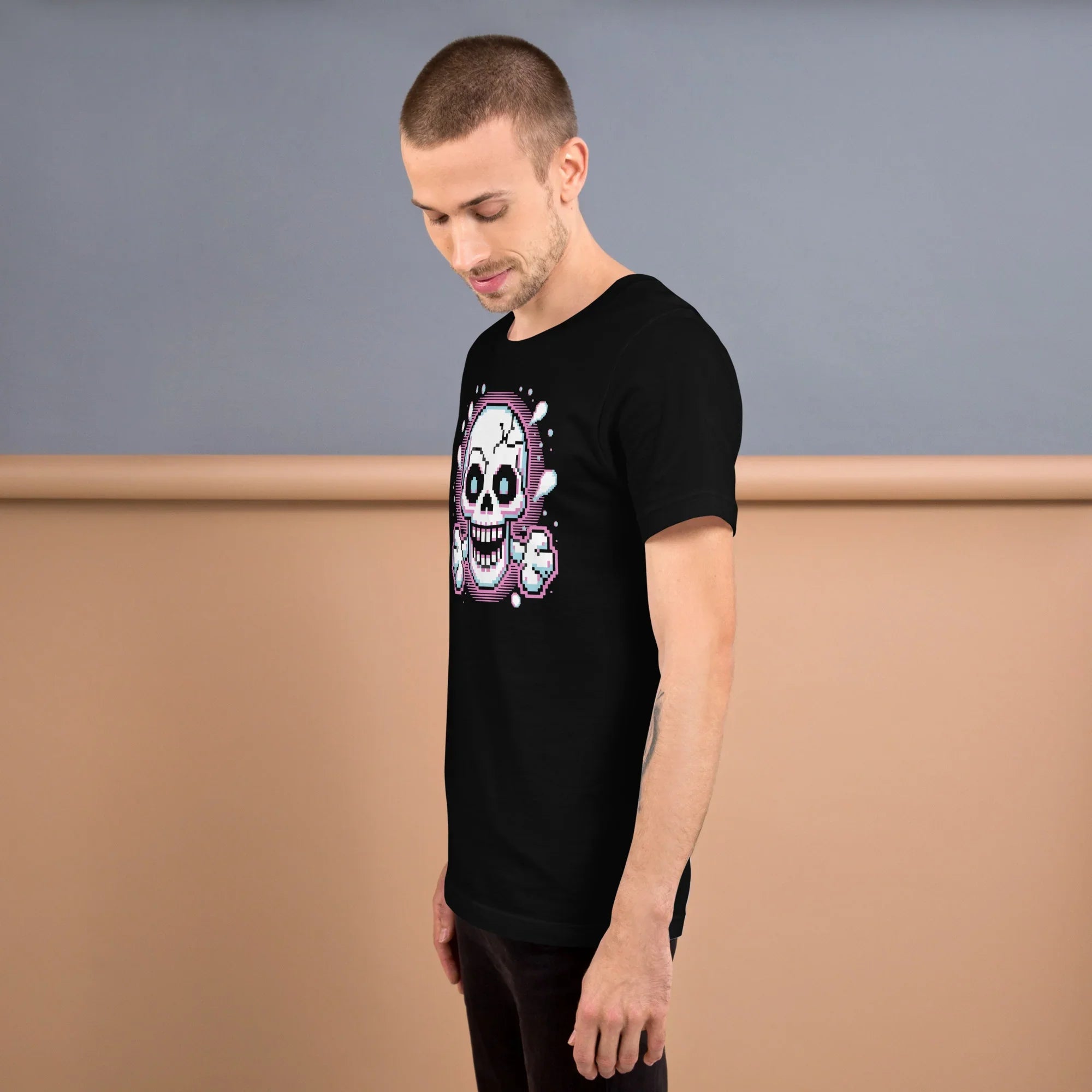 Pixel Skull Roguelike Shirt – Retro Dungeon Tee - RaZits