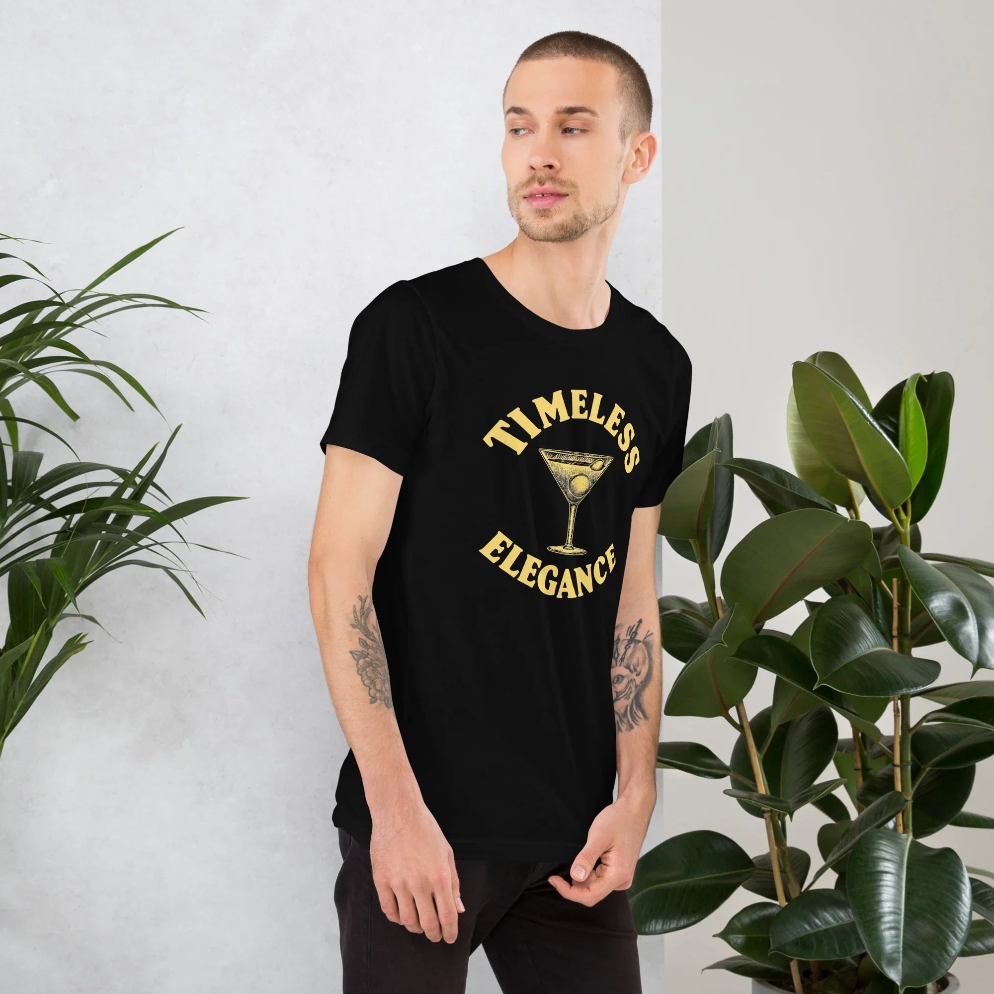 Timeless Elegance Cocktail Art Tee - RaZits