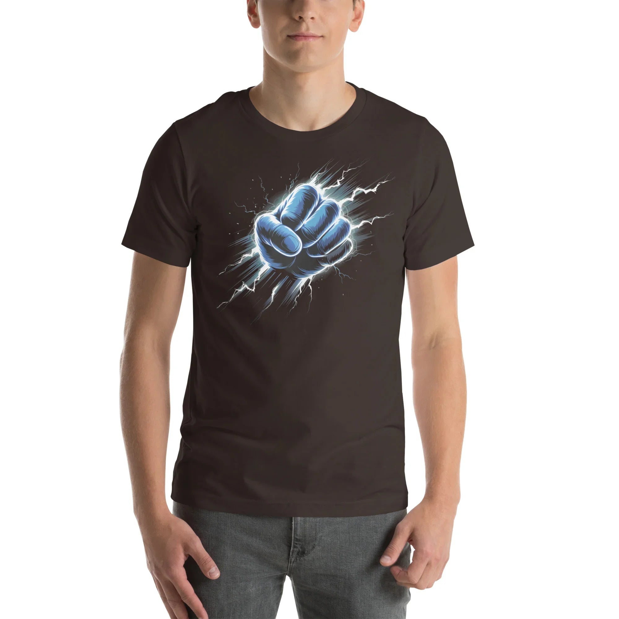 Electric Fist Graphic Shirt – Power Strike Apparel for Action Fighters - RaZits