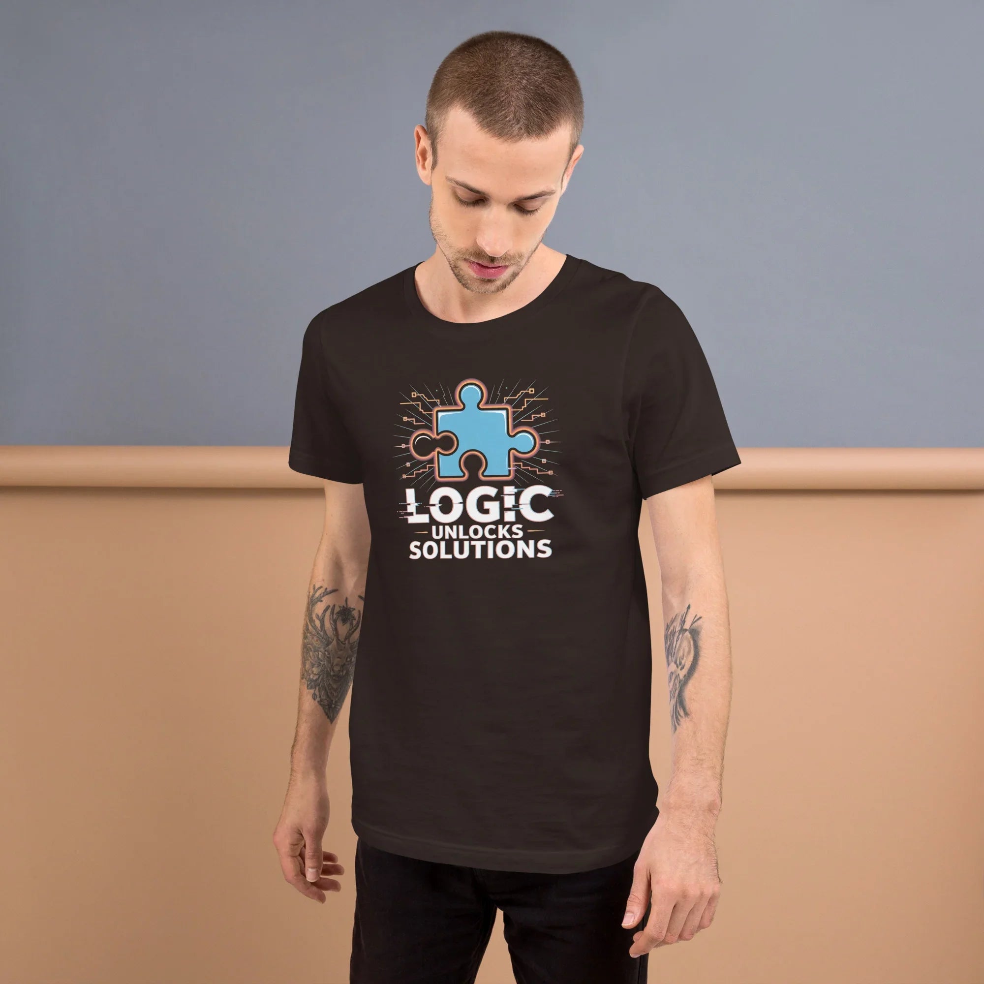Logic Unlocks Solutions T-Shirt – Puzzle Solver Tee for Critical Thinkers - RaZits