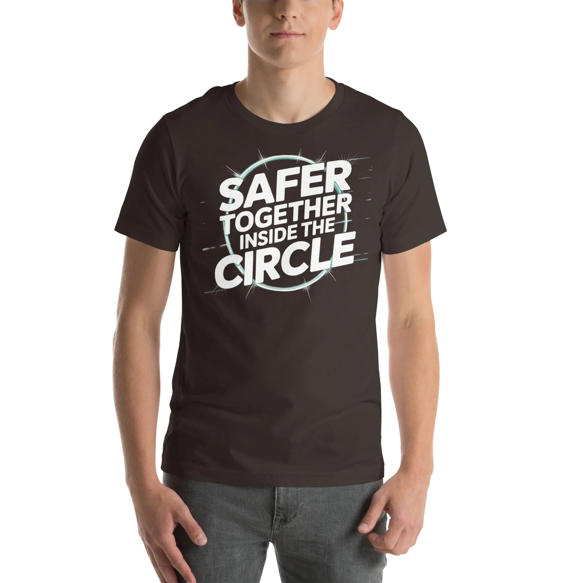 Safer Together Inside the Circle – Survival Zone Gamer T-Shirt - RaZits