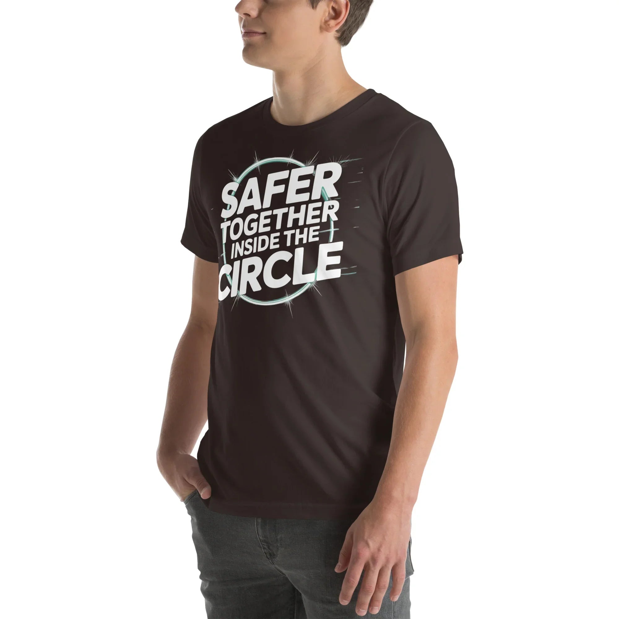 Safer Together Inside the Circle – Survival Zone Gamer T-Shirt - RaZits