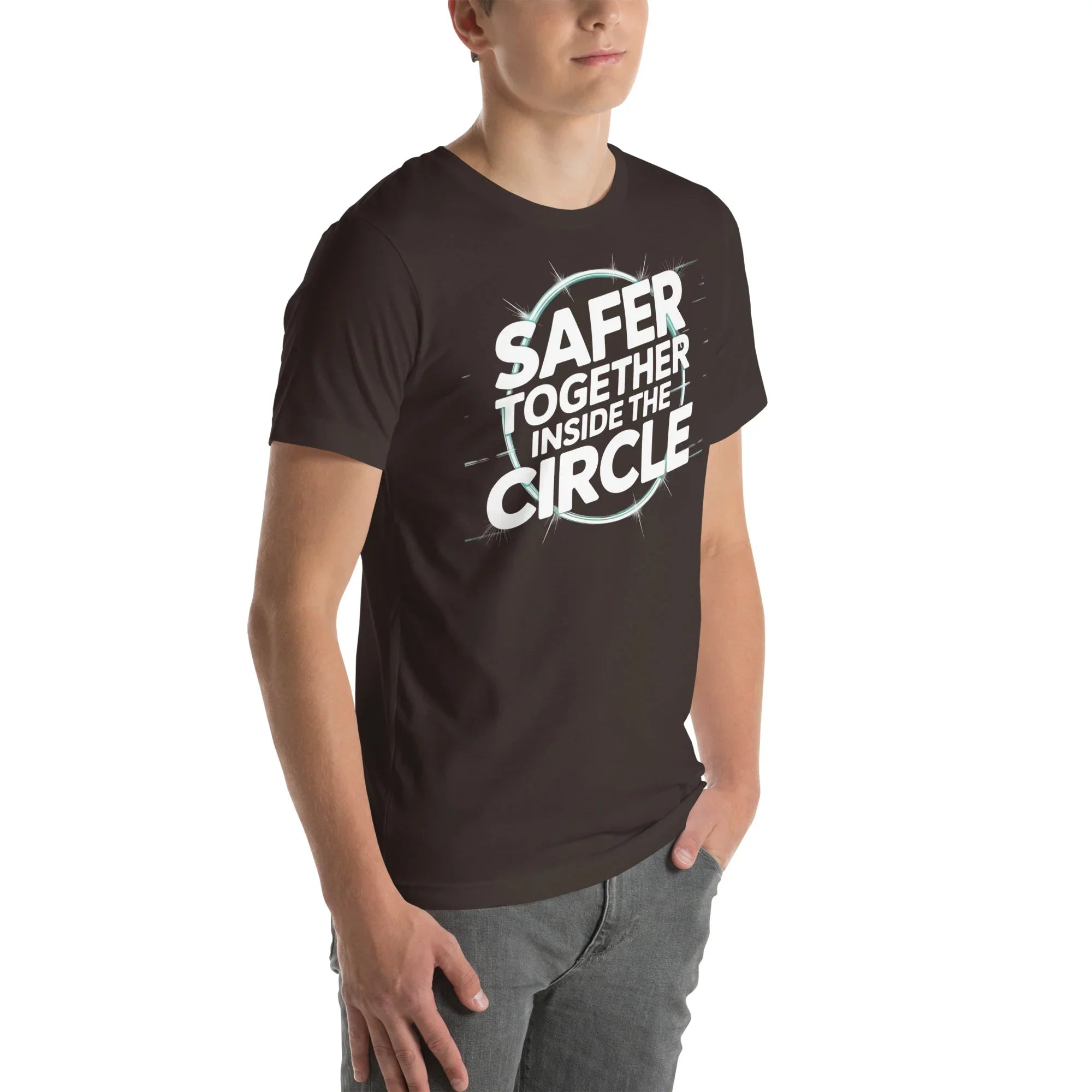 Safer Together Inside the Circle – Survival Zone Gamer T-Shirt - RaZits