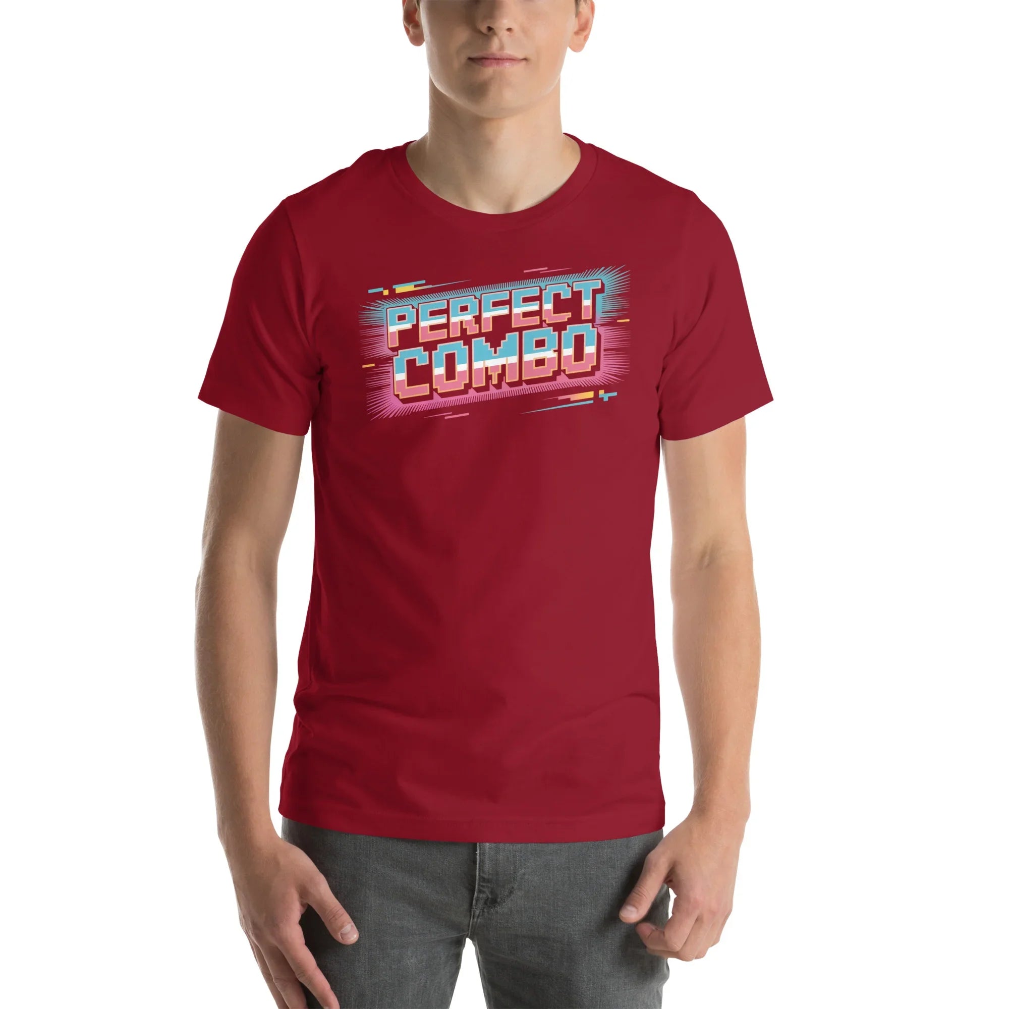 Perfect Combo Retro Arcade Graphic Tee – Pixel Power Burst Design - RaZits