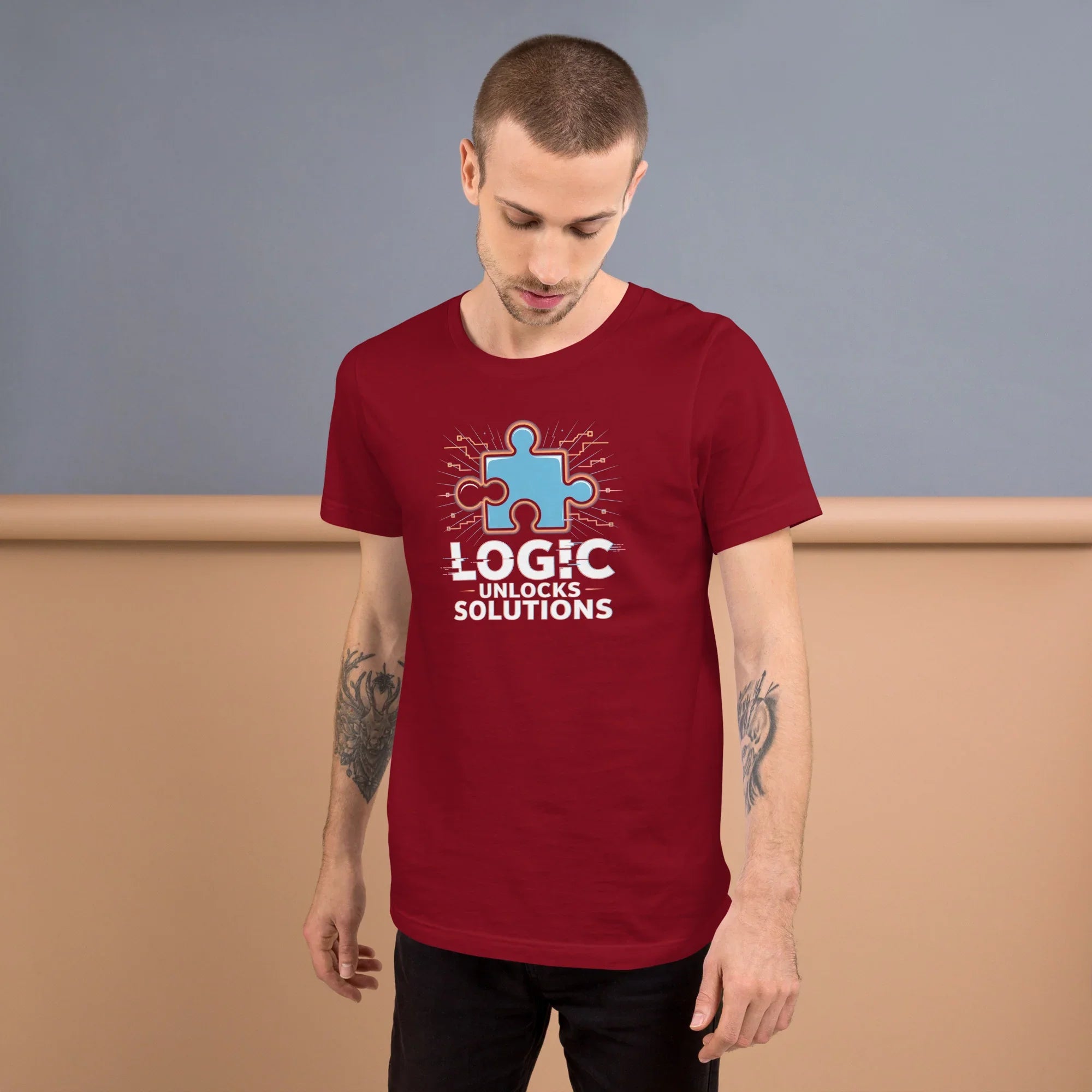 Logic Unlocks Solutions T-Shirt – Puzzle Solver Tee for Critical Thinkers - RaZits