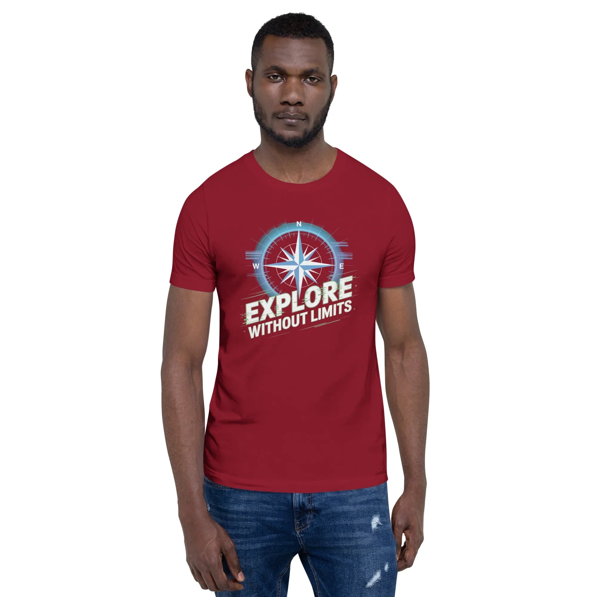 Explore Without Limits Compass T-Shirt – Adventure Open World Apparel - RaZits