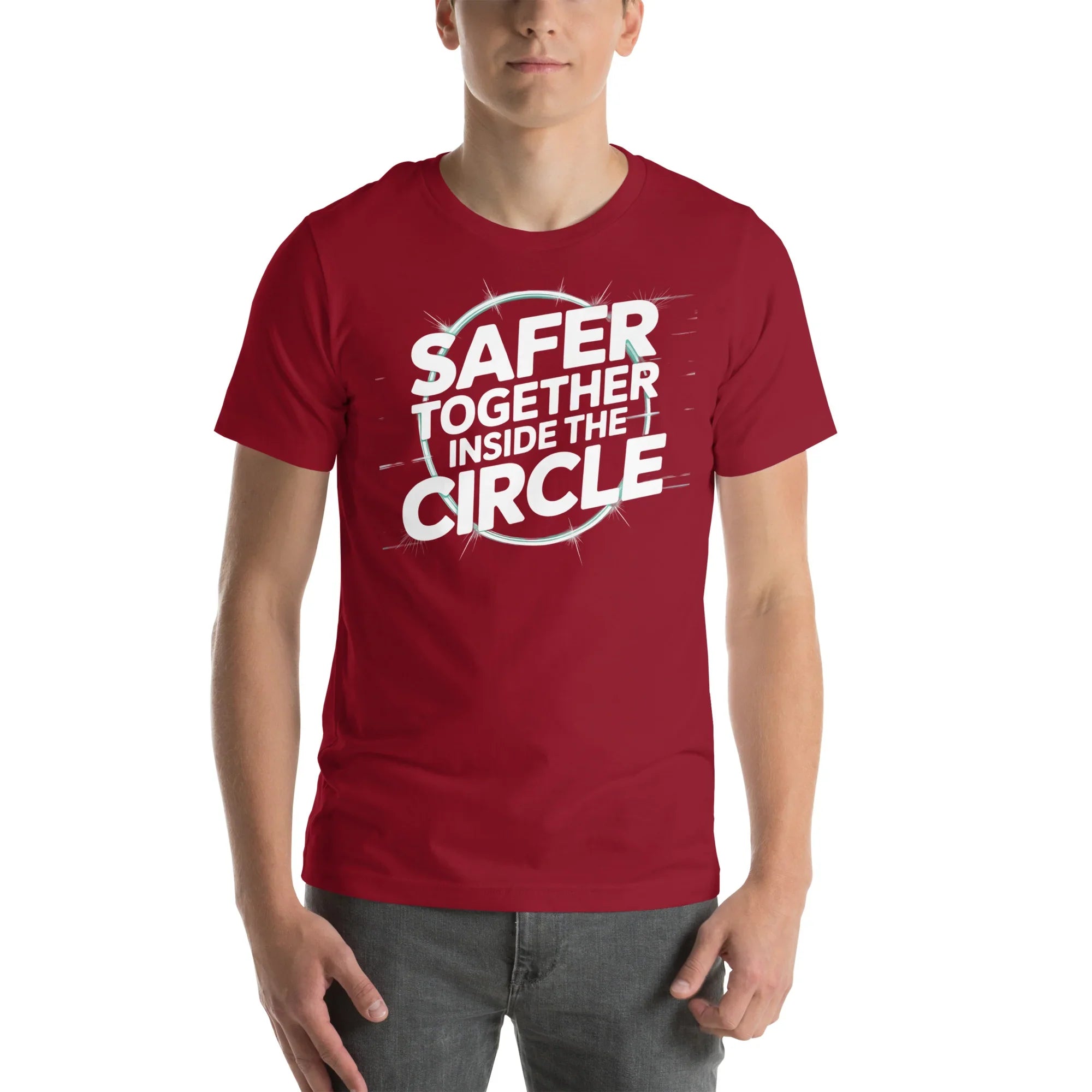 Safer Together Inside the Circle – Survival Zone Gamer T-Shirt - RaZits