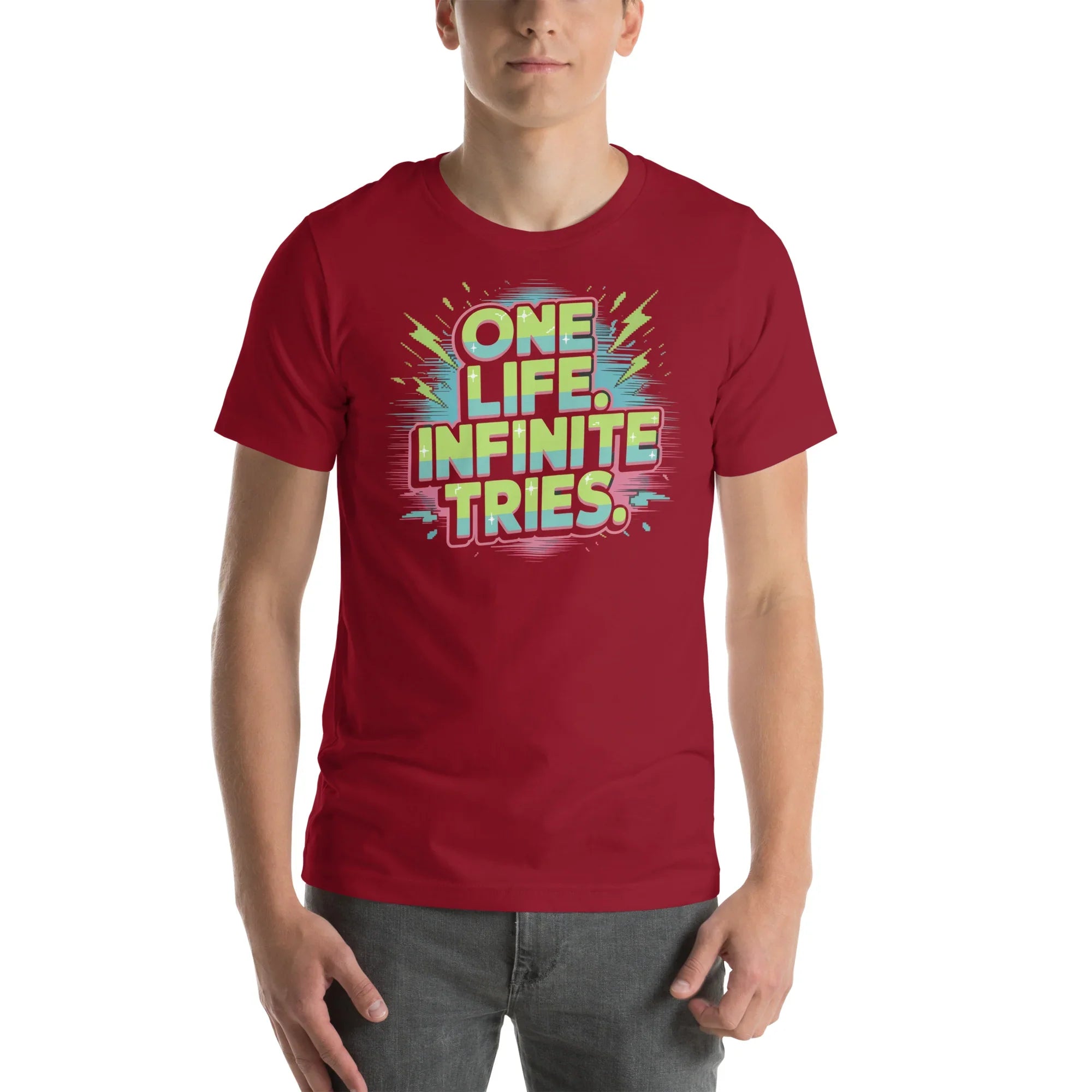 One Life Infinite Tries Roguelike Shirt – Hardcore Gamer Tee - RaZits