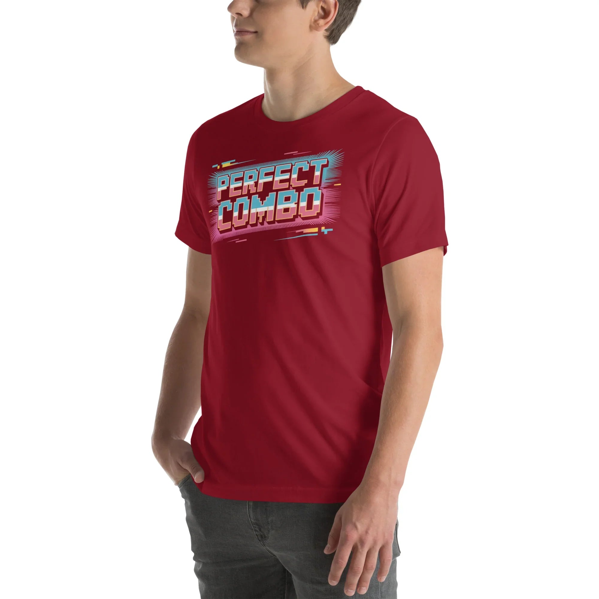 Perfect Combo Retro Arcade Graphic Tee – Pixel Power Burst Design - RaZits