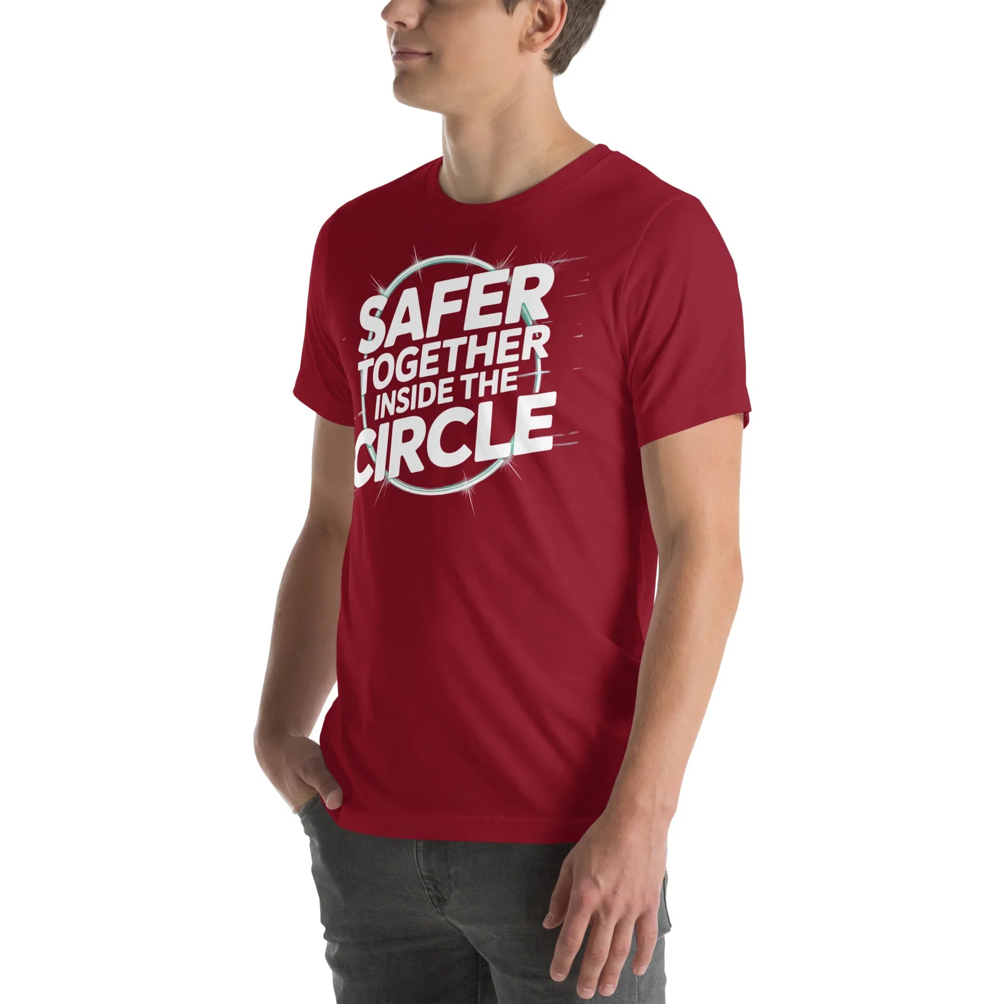 Safer Together Inside the Circle – Survival Zone Gamer T-Shirt - RaZits