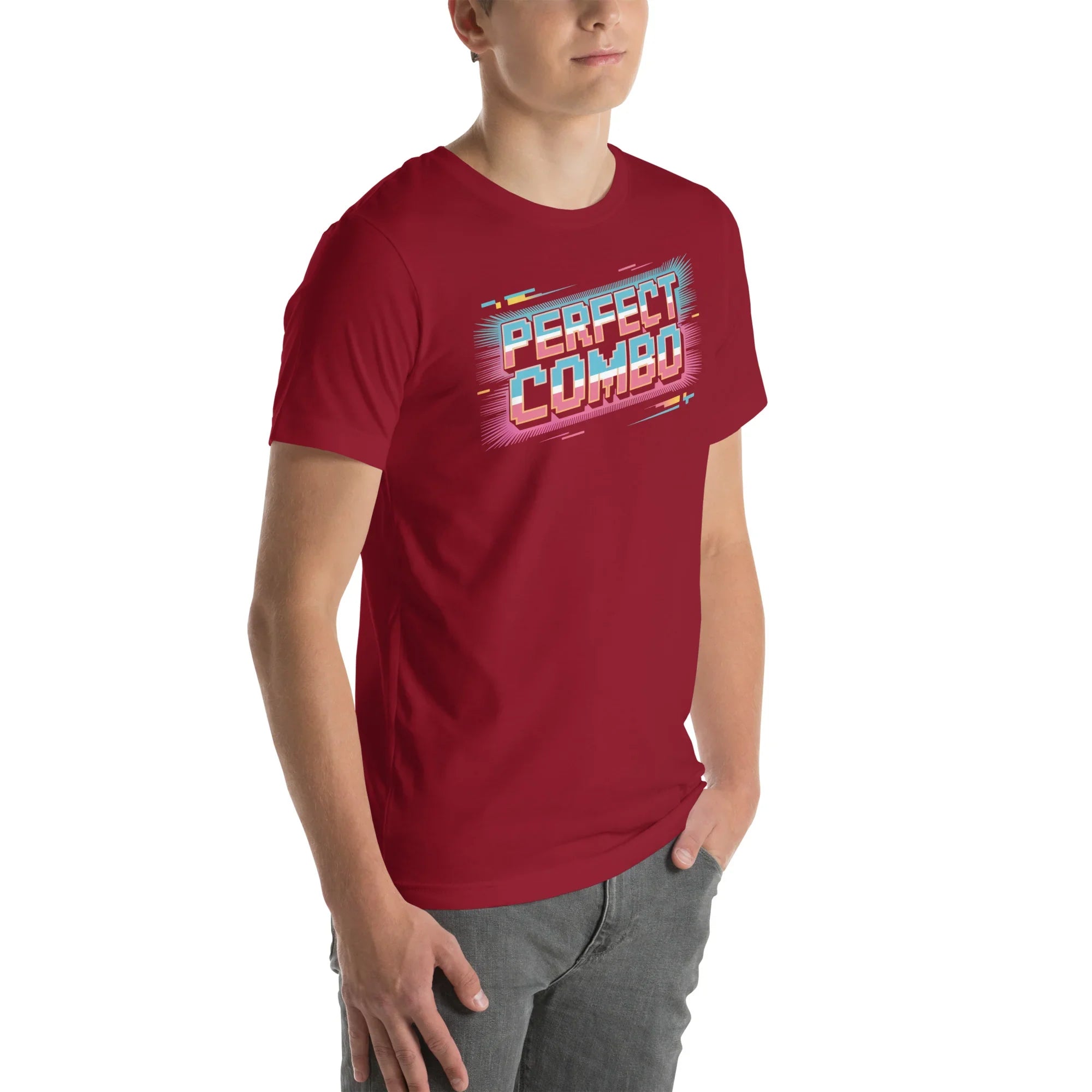 Perfect Combo Retro Arcade Graphic Tee – Pixel Power Burst Design - RaZits