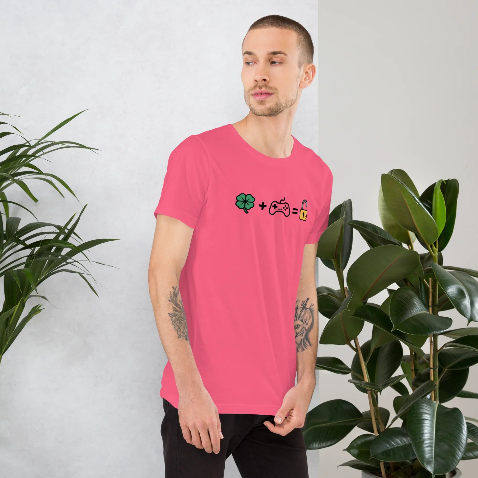 Gamer Luck Equation Shirt – Skill + Clover = Win Tee - RaZits