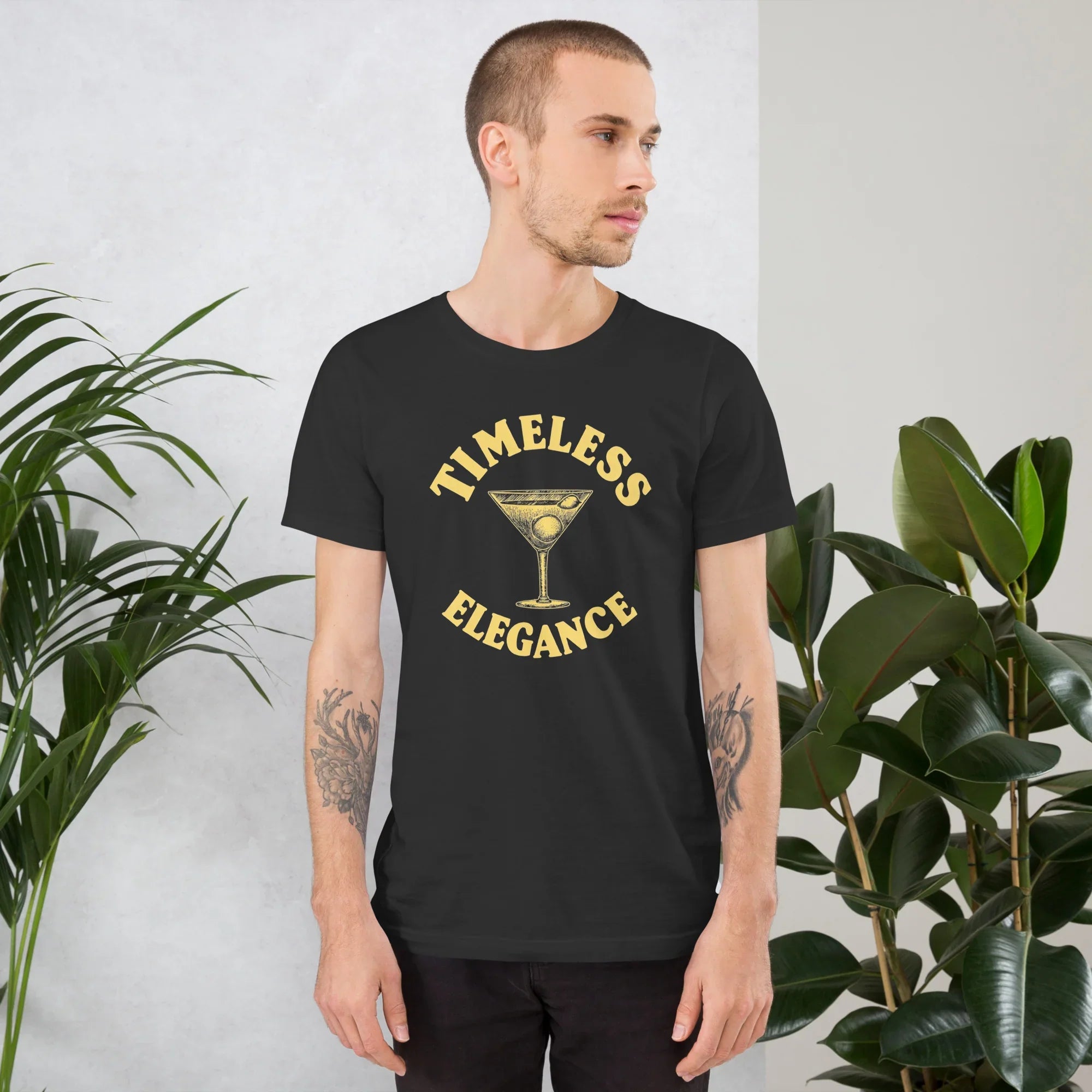 Timeless Elegance Cocktail Art Tee - RaZits
