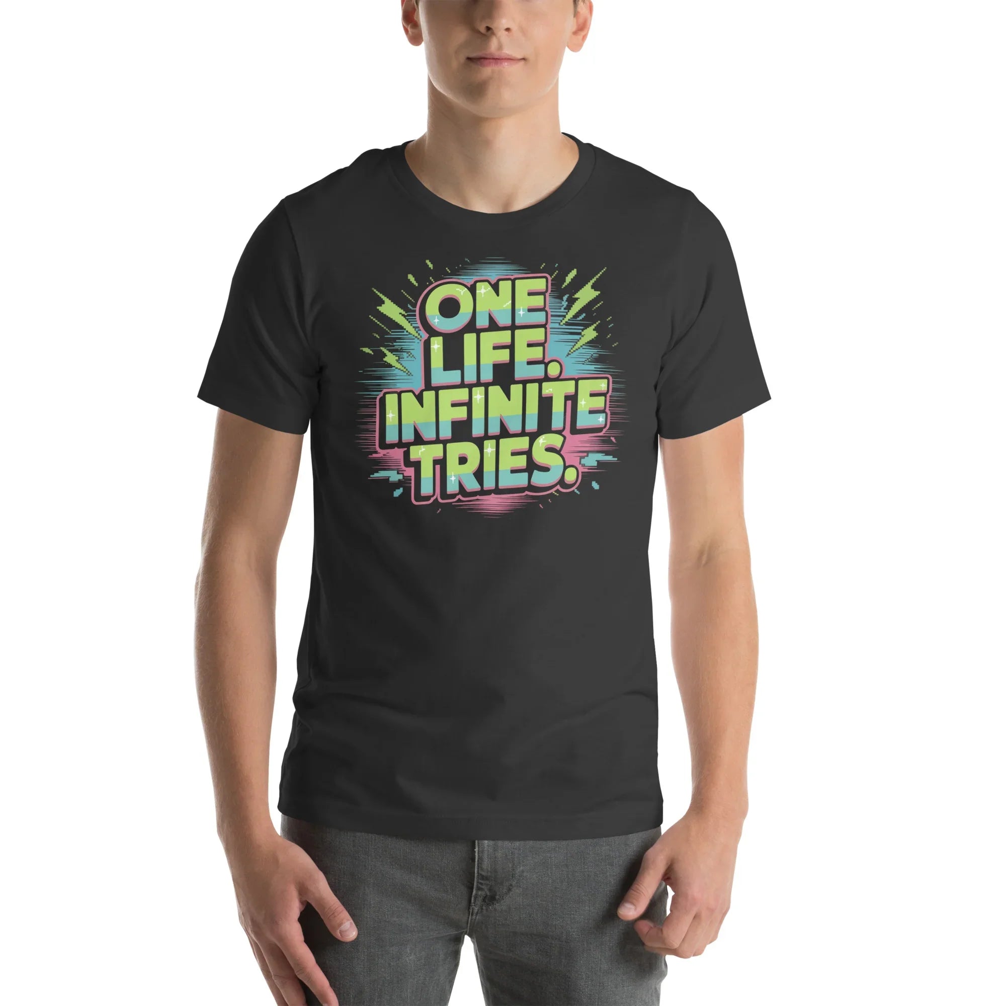 One Life Infinite Tries Roguelike Shirt – Hardcore Gamer Tee - RaZits