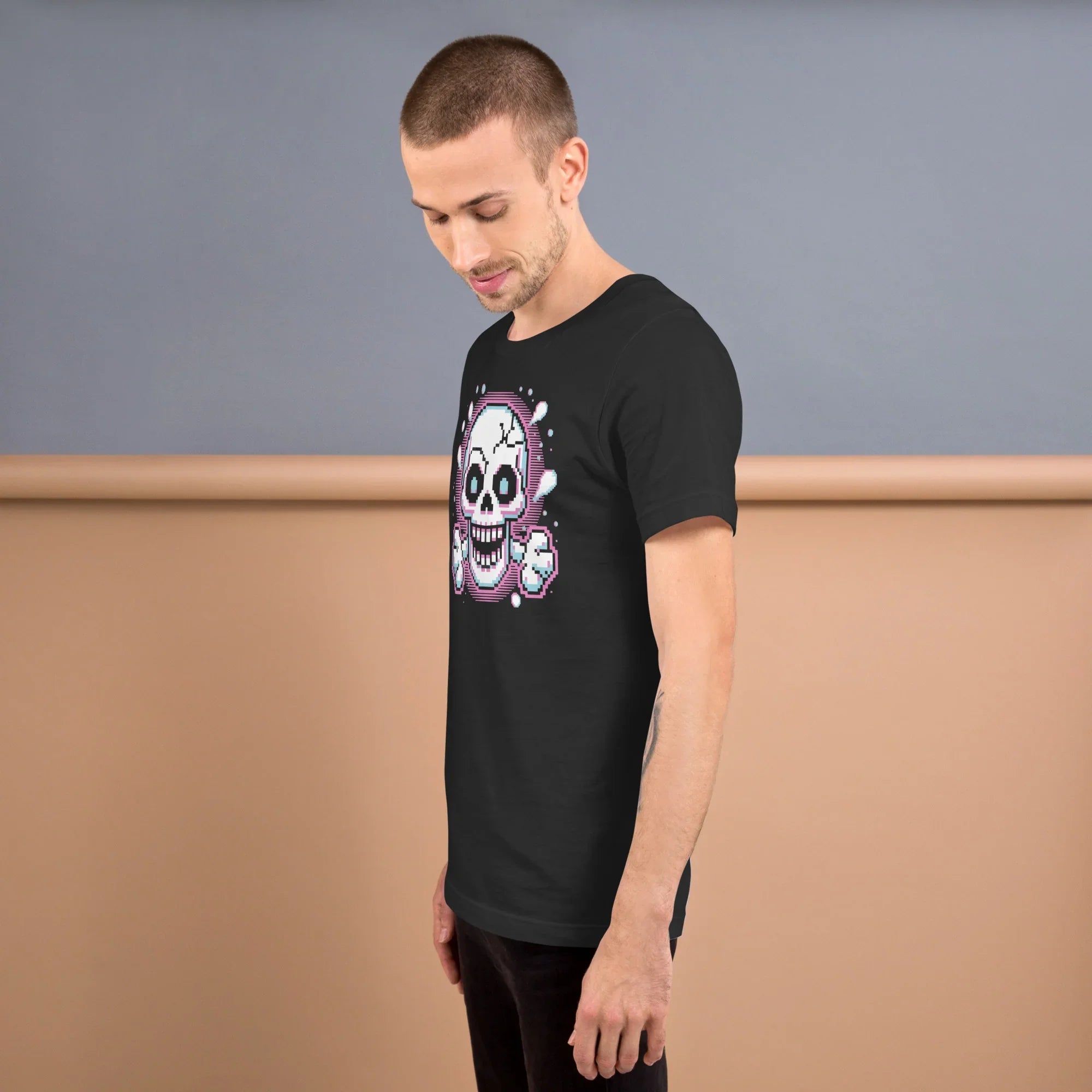 Pixel Skull Roguelike Shirt – Retro Dungeon Tee - RaZits