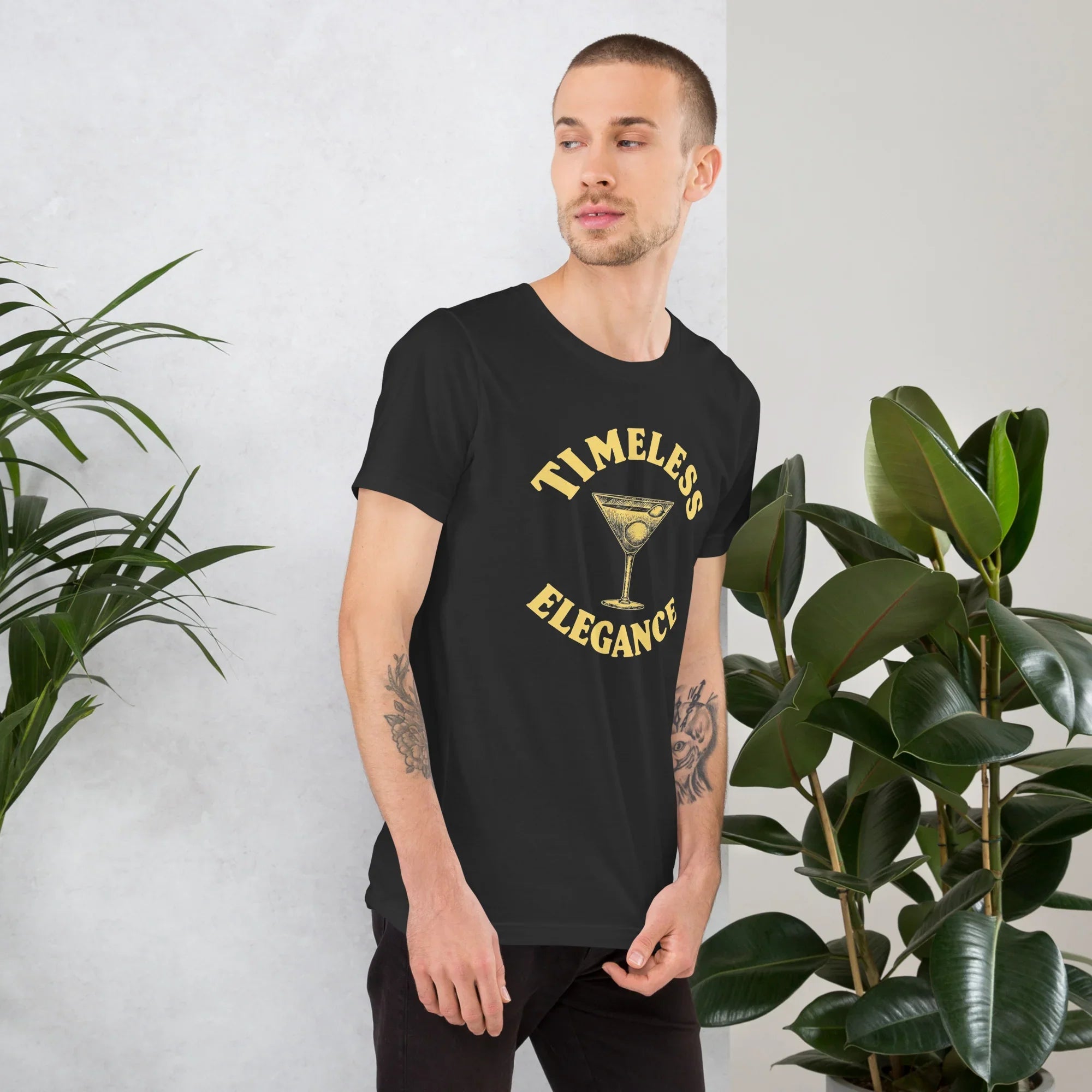 Timeless Elegance Cocktail Art Tee - RaZits
