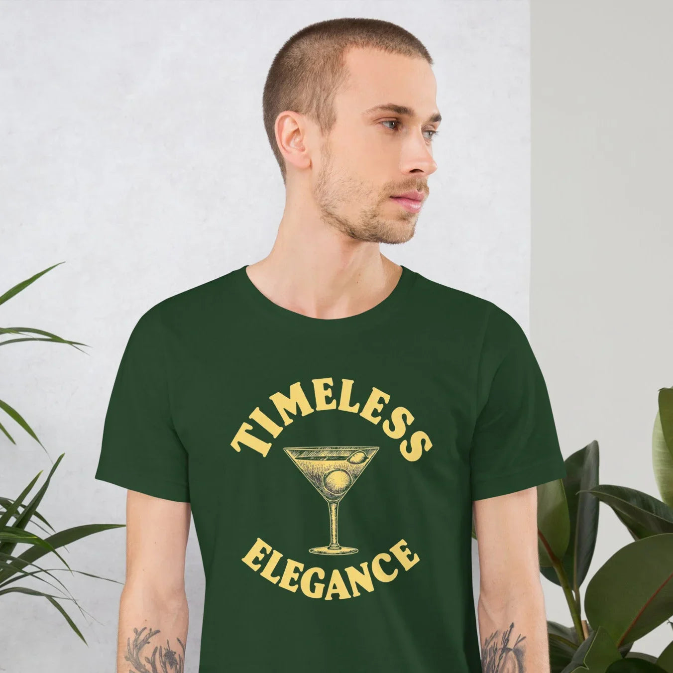 Timeless Elegance Cocktail Art Tee - RaZits